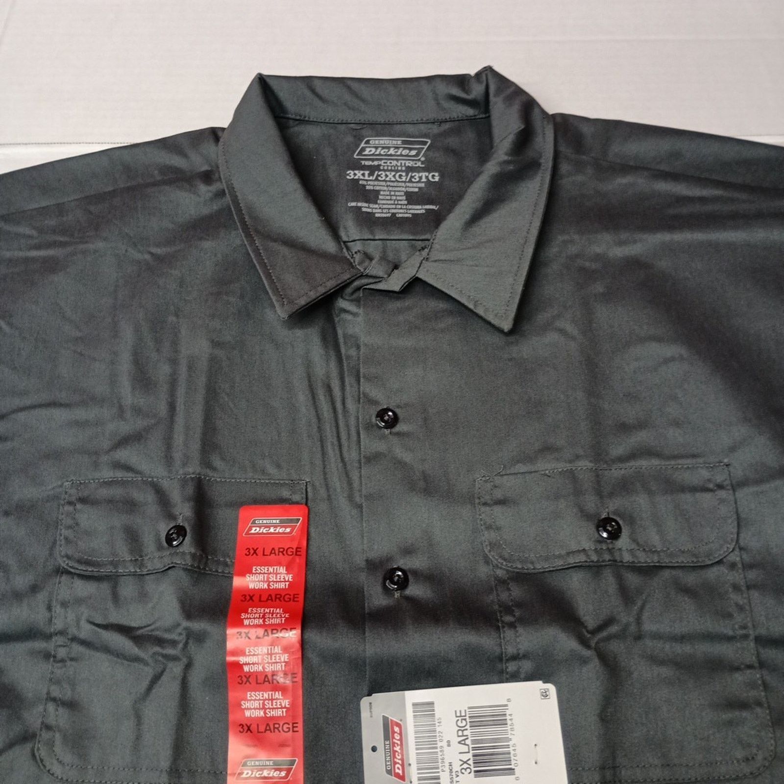 Dickies Dickies Essential Work Shirt Mens Size 3XL Gray Temp Control Size US XXL / EU 58 / 5 - 2 Thumbnail