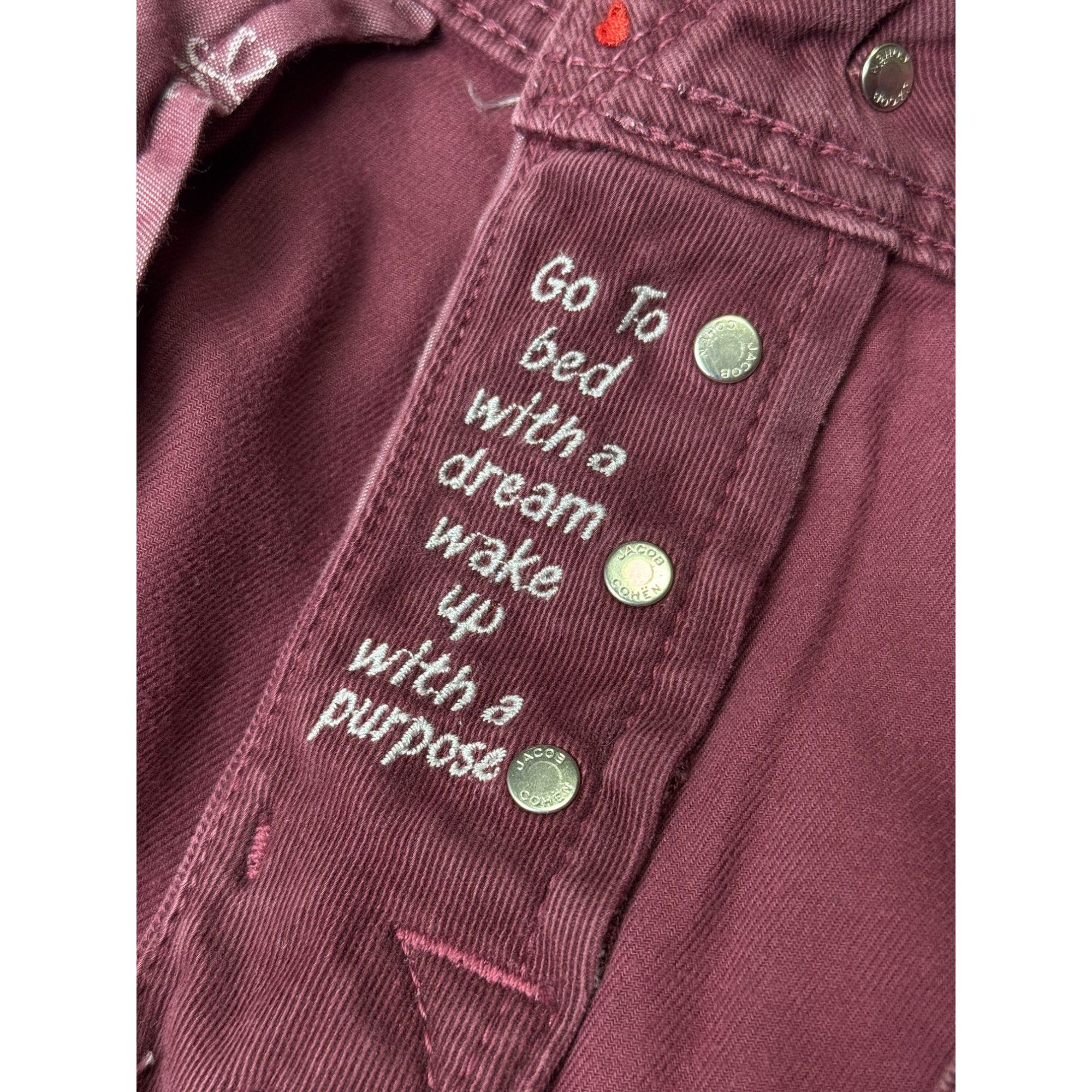 Jacob Cohen Jacob Cohen Red Denim Jeans Pants (Y1104) Size US 35 - 10 Thumbnail