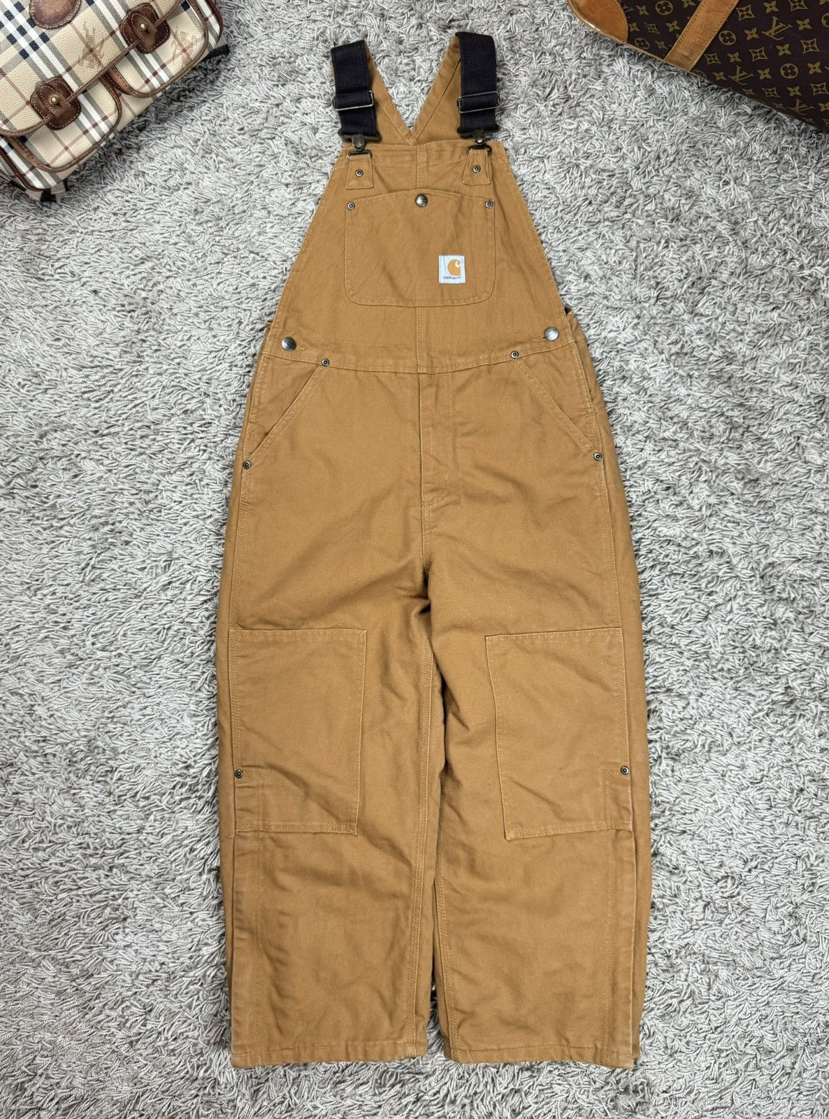 Carhartt × Vintage Vintage overall jeans Carhartt original casual skate item Size US 26 / EU 42 - 1 Thumbnail