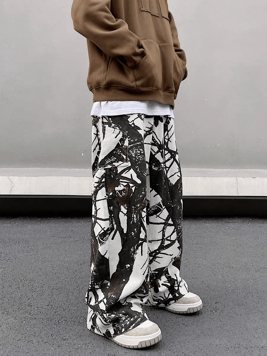 Camouflage High Street Vintage Casual Pants