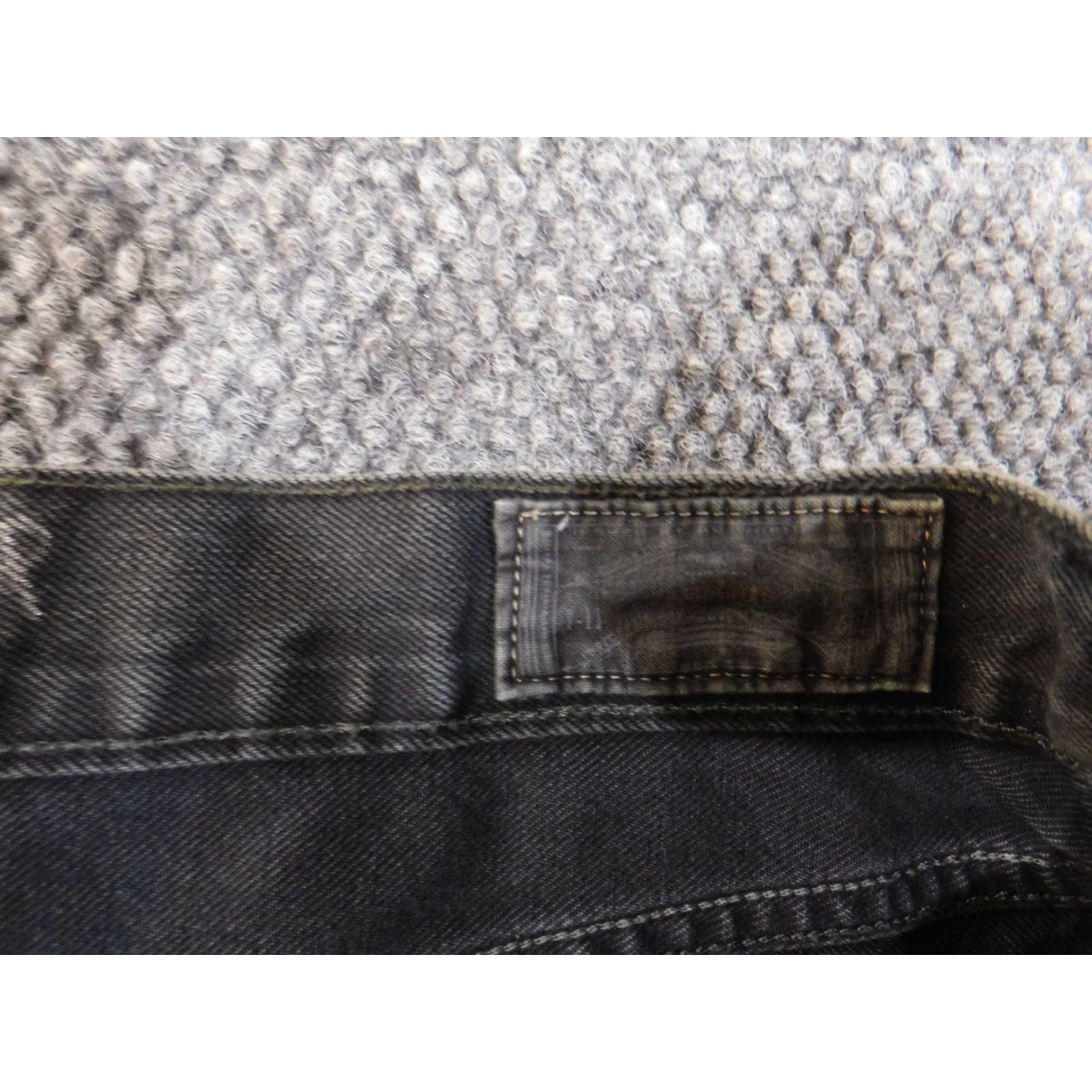 Allsaints AllSaints Jeans Men 32x30 Gray Denim Straight Button Fly 30 In Inseam Classic Cowboy Pockets Regular Style Modern Fit Mens Size US 32 / EU 48 - 2 Thumbnail
