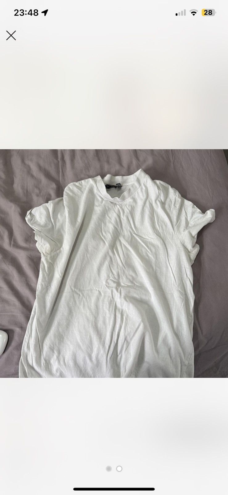 Asos Casual White T-Shirt Size US M / EU 48-50 / 2 - 3 Thumbnail