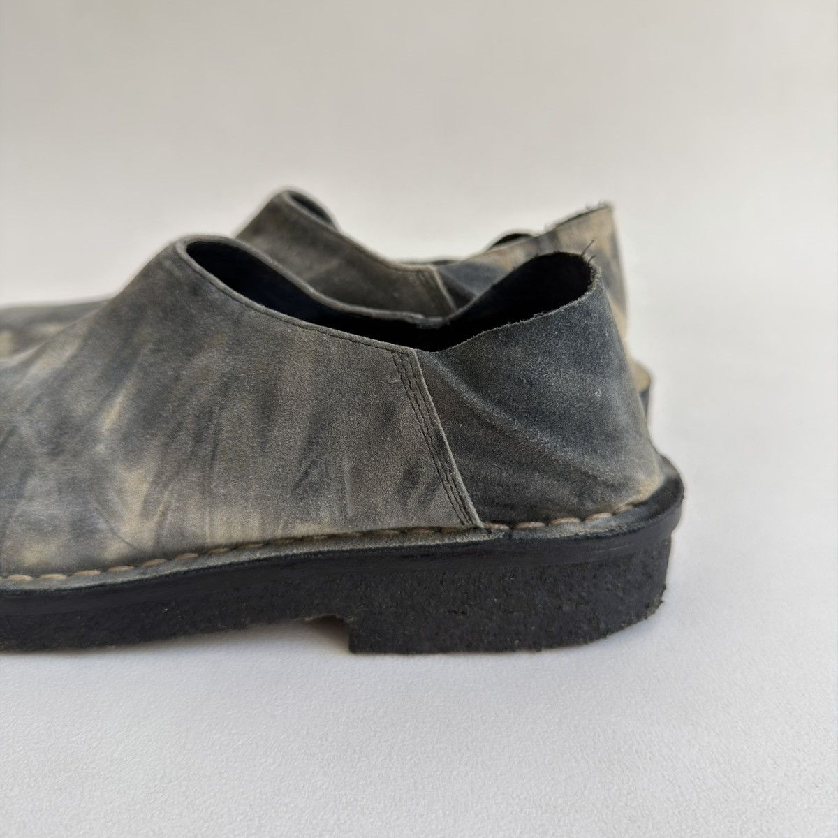 Ann Demeulemeester S/S 01 Tie Dye Suede Loafers / Mules Size US 9 / IT 39 - 5 Thumbnail