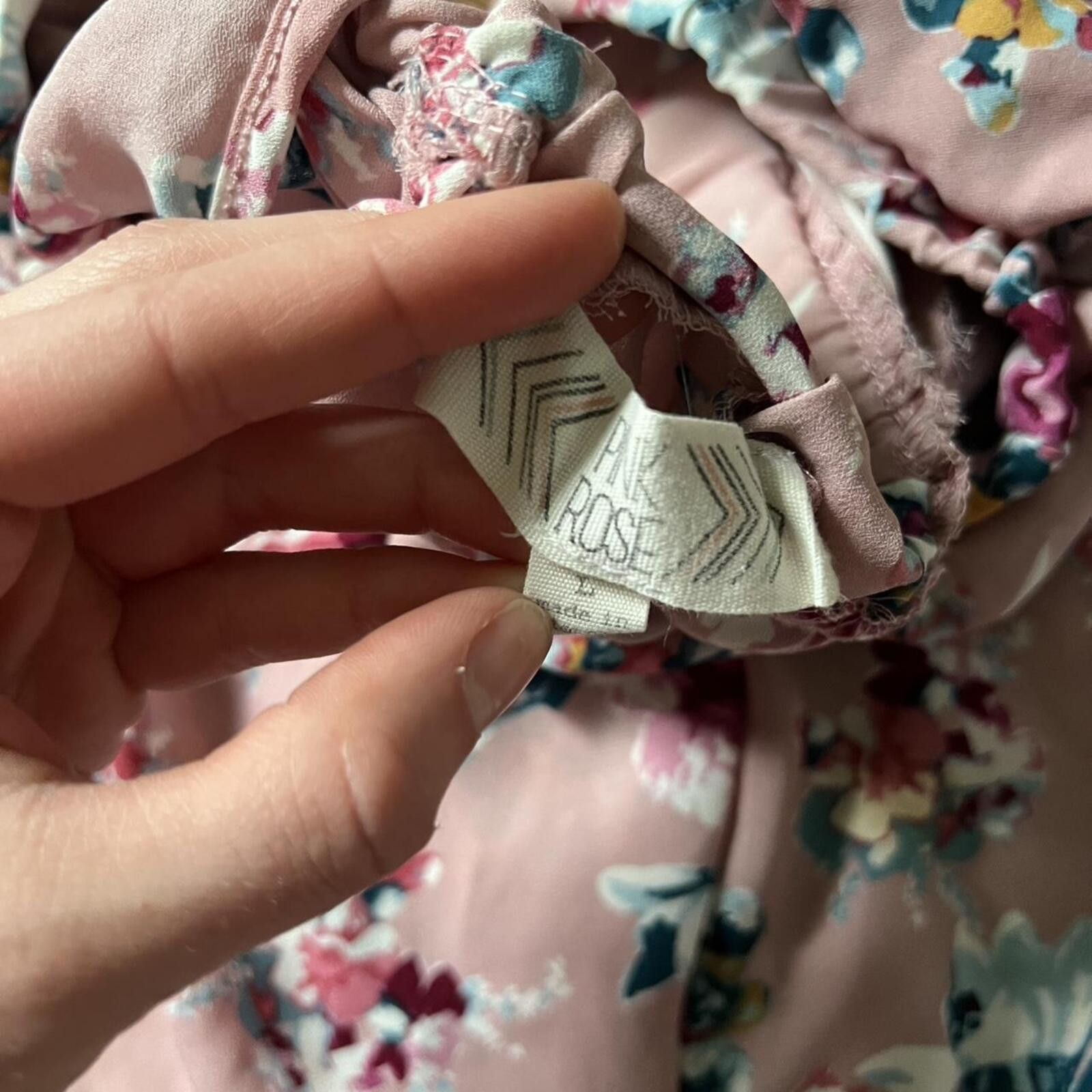 Other Pink Rose Women's Pink and Floral Blouse Size L / US 10 / IT 46 - 7 Thumbnail