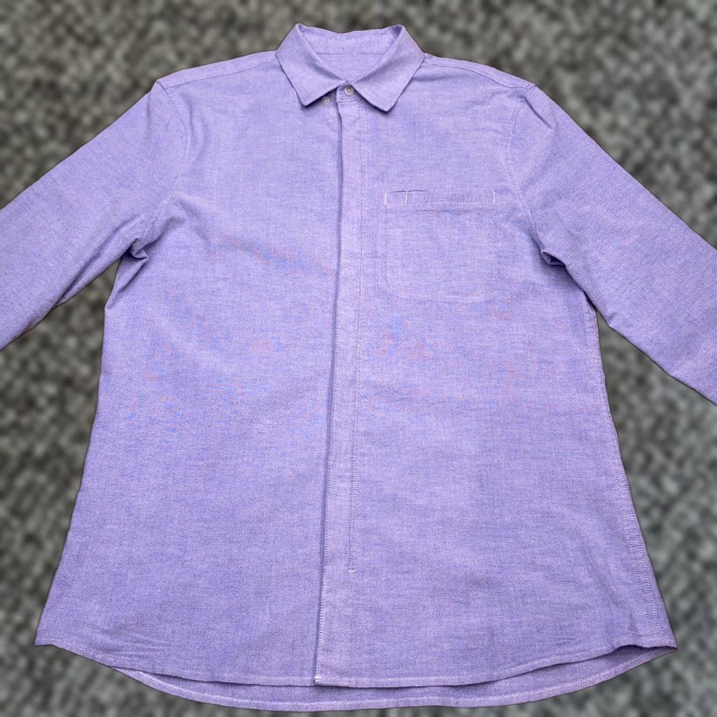 Lululemon Lululemon Shirt Adult Large Blue Oxford Button Up Pocket Mens Size US L / EU 52-54 / 3 - 1 Thumbnail