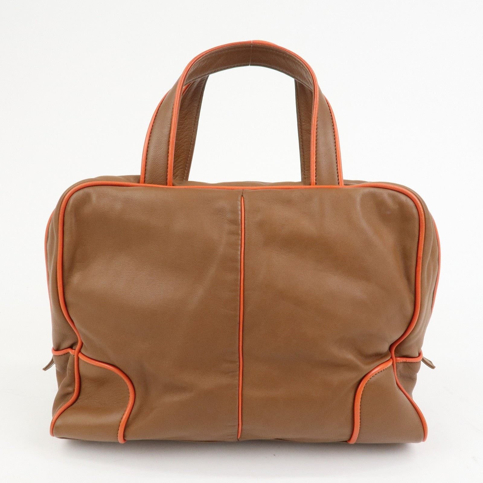 Loewe Loewe Logo Nappa Leather Duffle Bag Brown Size ONE SIZE - 2 Thumbnail