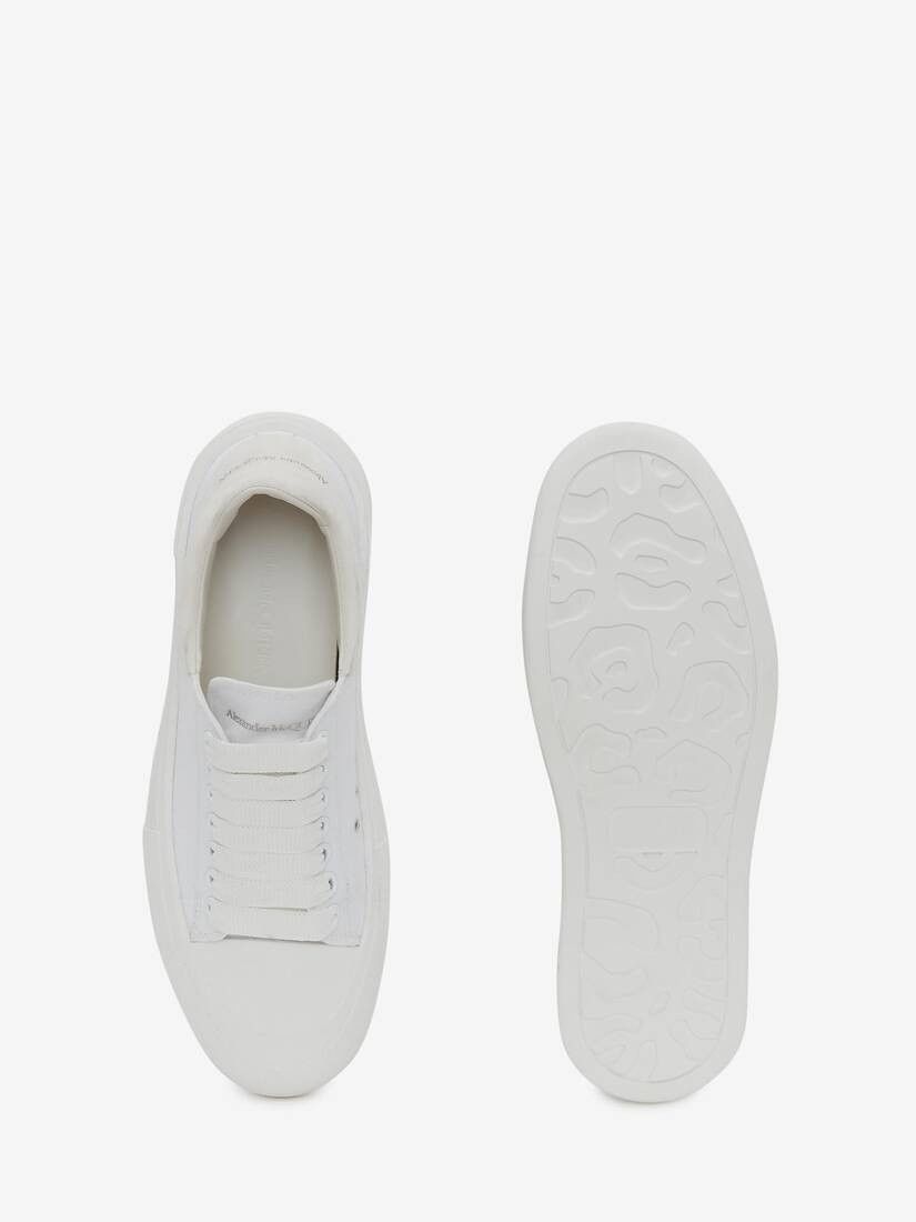 Alexander McQueen o1w1db10725 Deck Lace Up Plimsoll in White Size US 9 / EU 42 - 3 Thumbnail