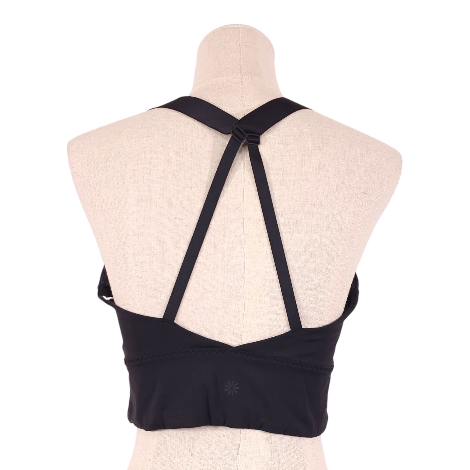 Athleta Athleta D-DD Lotus Bra In Powervita Black Sz Medium Size ONE SIZE - 3 Thumbnail