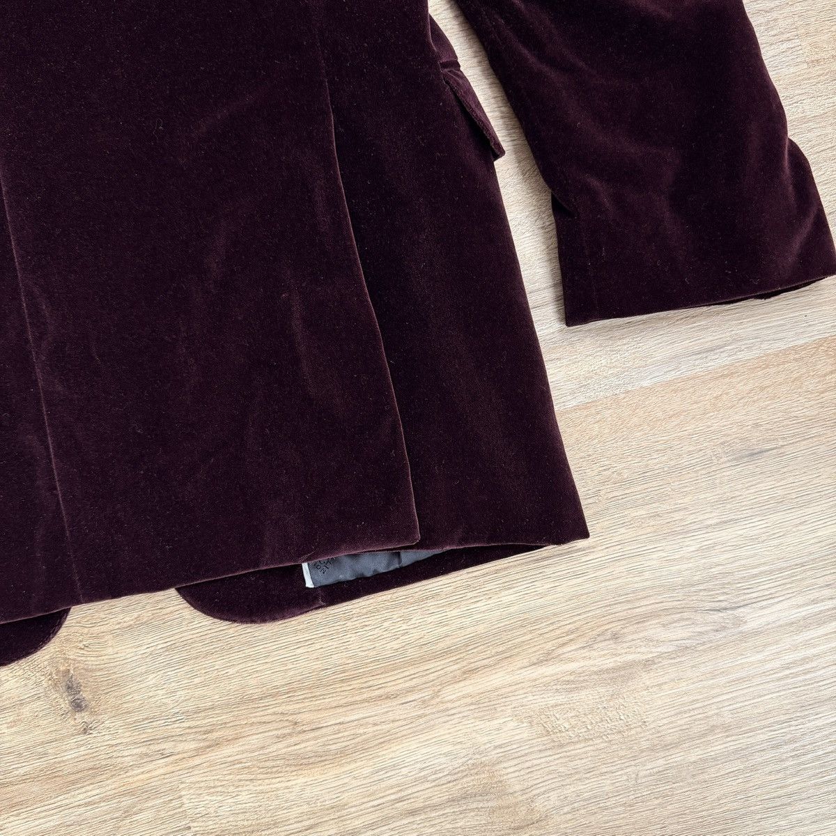 Versace Versace Velvet Corduroy Blazer Plum Single Breasted Size 52R - 9 Thumbnail