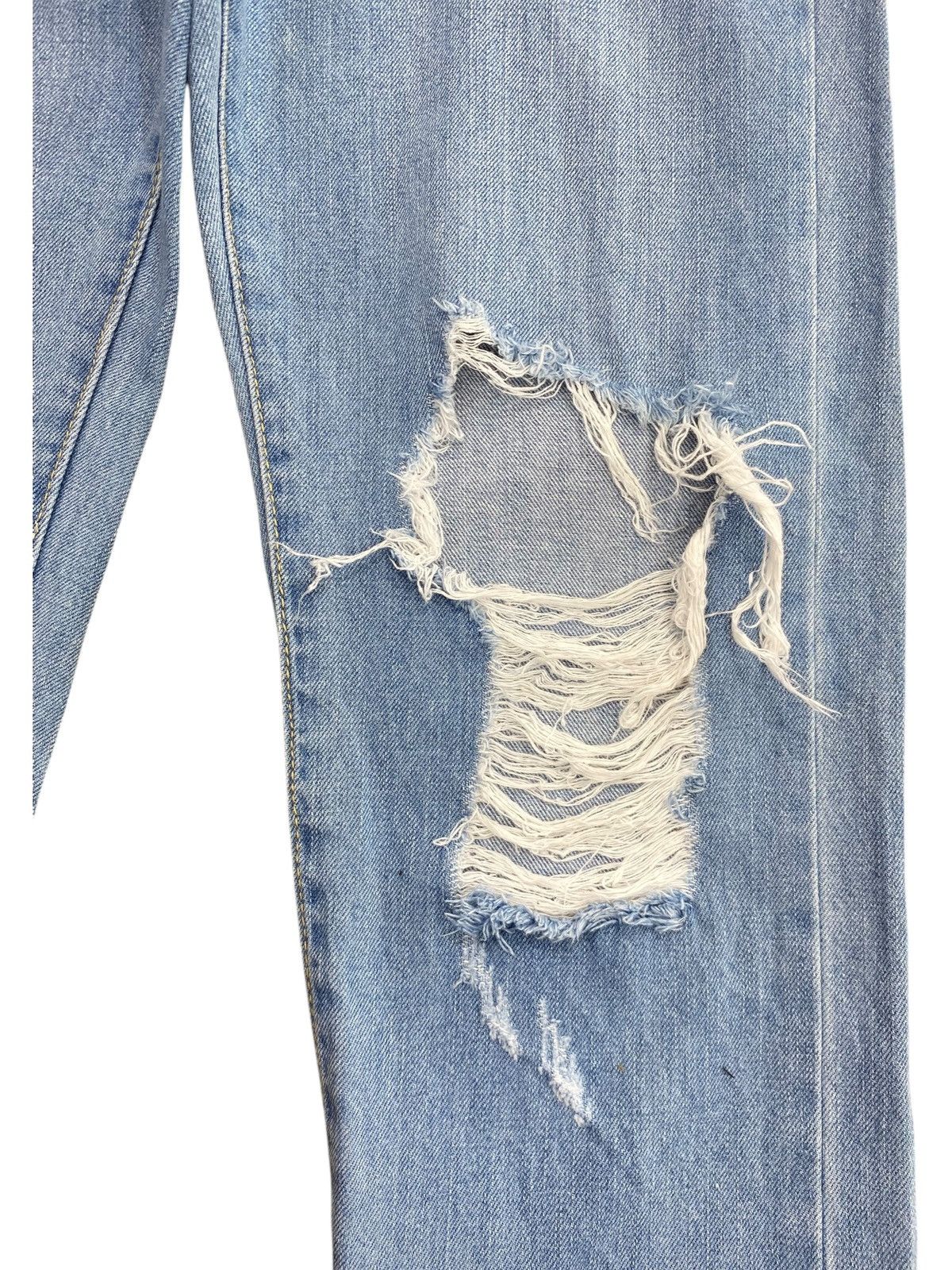 Japanese Brand Japanese hyphenworld Faded Wash Hairy leg Distress Jeans Size US 30 / EU 46 - 5 Thumbnail