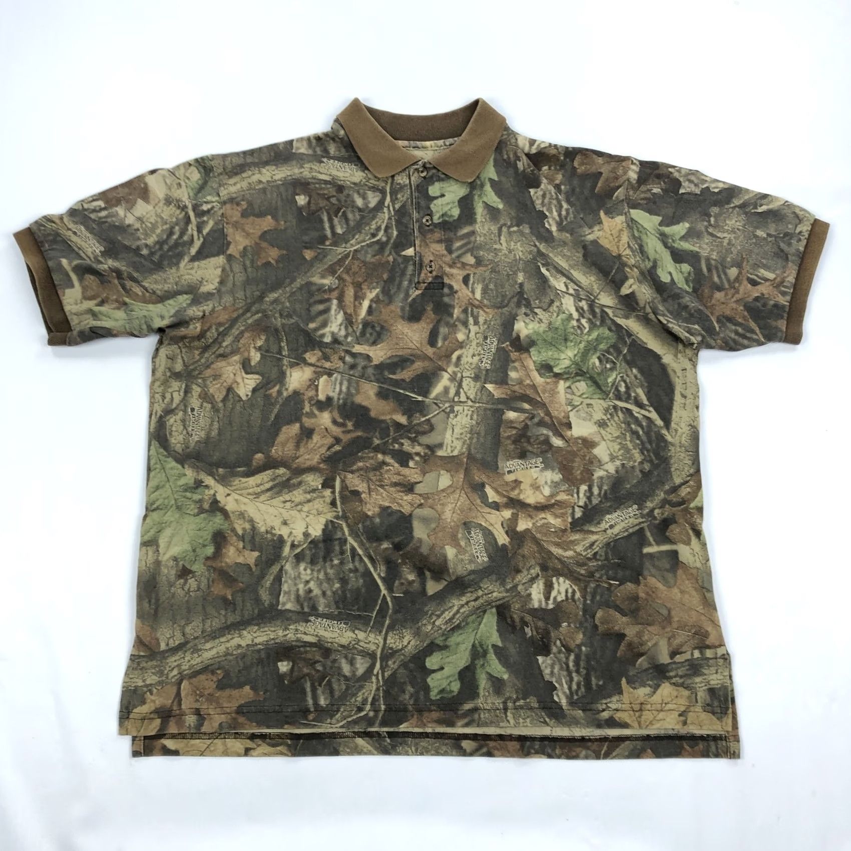Vintage Duxbak Polo Shirt Men XL Camouflage Short Sleeve Button Collar Knit Cotton Blend Breathable Advantage Timber Hunting Outdoor Casual Camouflage Pattern Size US XL / EU 56 / 4 - 2 Thumbnail