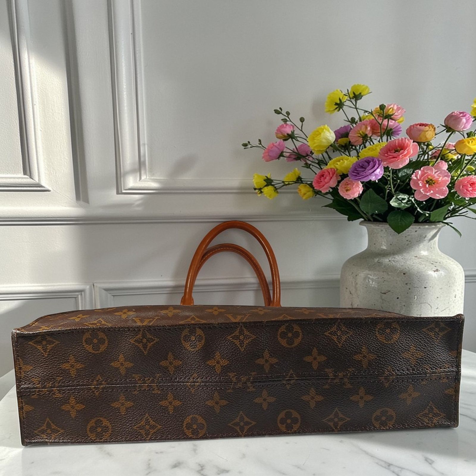 Louis Vuitton Louis Vuitton Monogram Sac Plat Vintage Tote Bag Size ONE SIZE - 8 Thumbnail