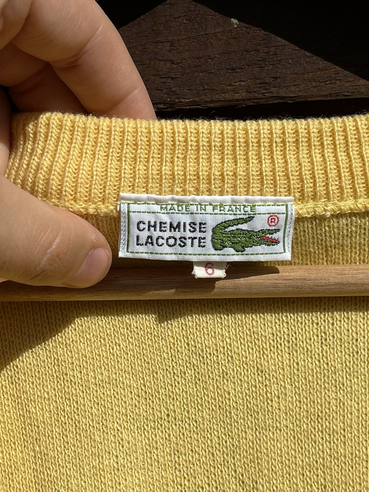 Lacoste × Vintage 90’s Lacoste vintage yellow wool vest made in France Size US XL / EU 56 / 4 - 6 Thumbnail