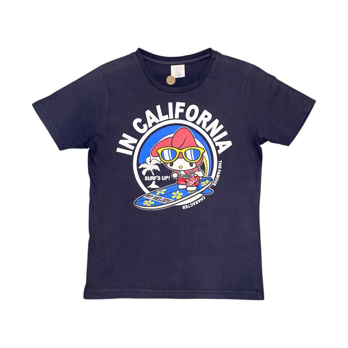 Anime × Vintage Hello Kitty Surf’s Up In California Cartoon T Shirt Size US M / EU 48-50 / 2 - 1 Thumbnail