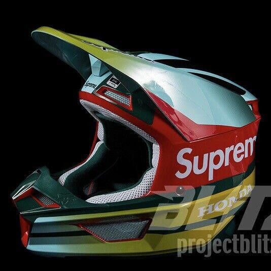 Supreme FW19 Supreme Honda Fox Racing V1 Helmet HUNTER GREEN S Size ONE SIZE - 1 Thumbnail