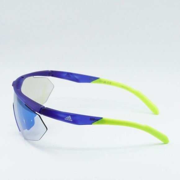 Adidas Adidas SP0015 91X Sunglasses Matte Blue Shield Frame, Blue Size ONE SIZE - 4 Thumbnail