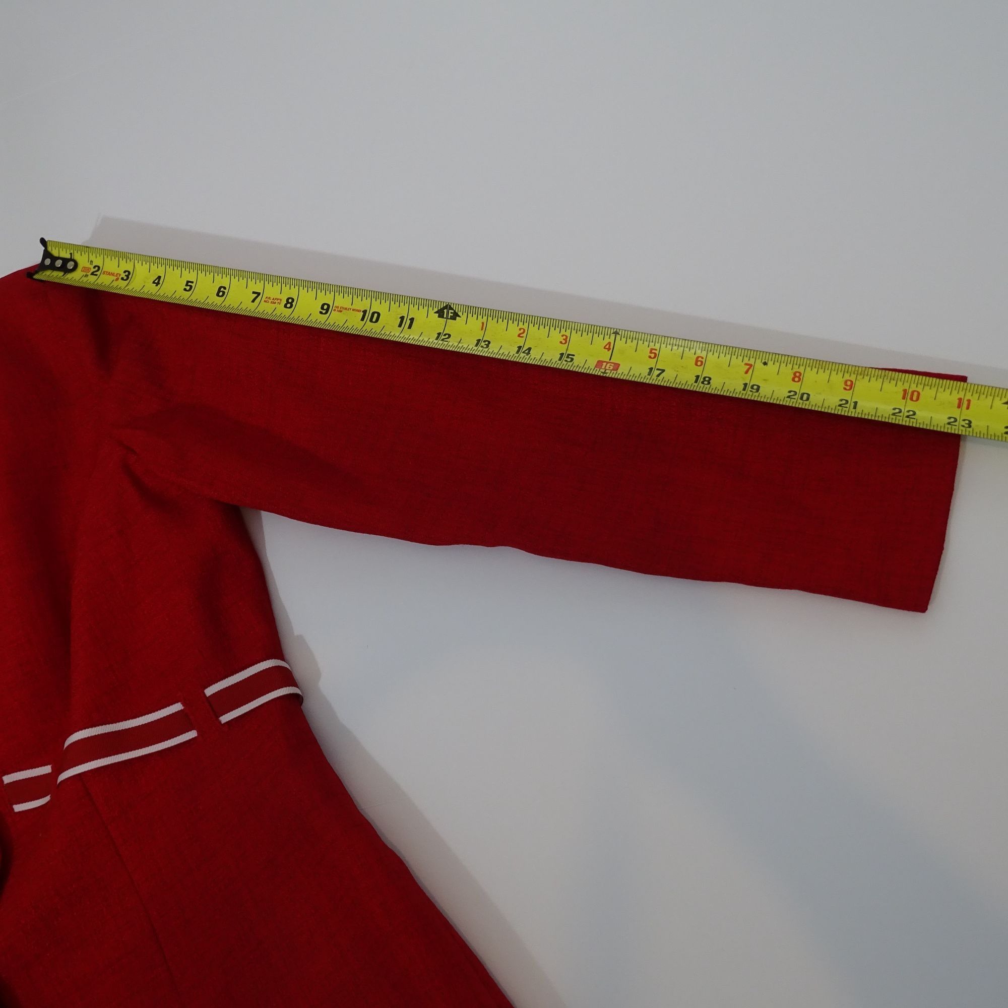 Other Vintage Leslie Fay 2 Pc Red Skirt Suit Women Size 10 Size L / US 10 / IT 46 - 13 Thumbnail