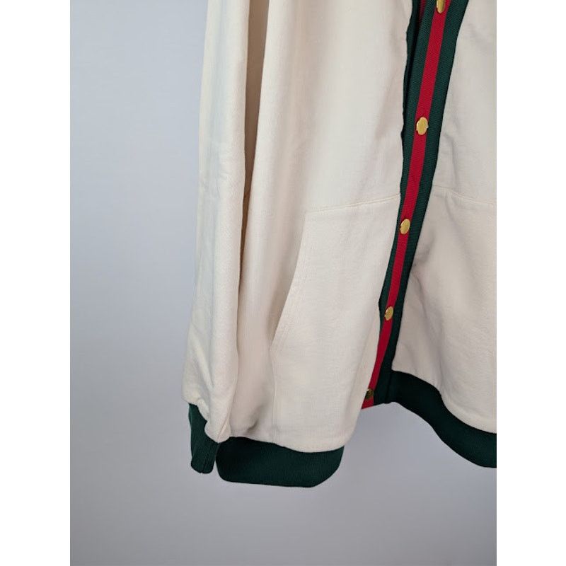 Gucci o1rshd1 Cardigan Medium Felted Cotton Jersey Natural / Mix Size US XXL / EU 58 / 5 - 5 Thumbnail