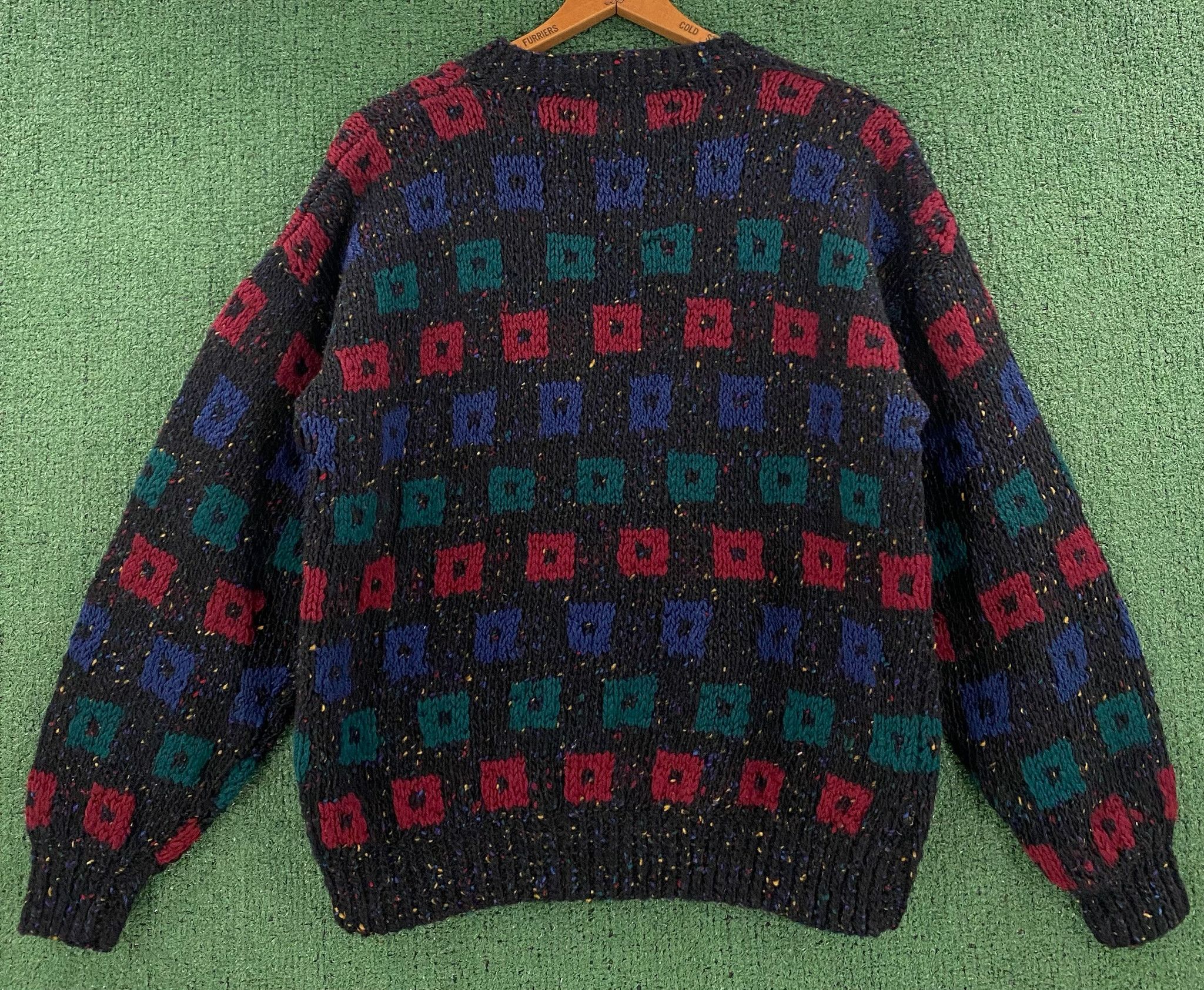 Vintage 90’s Stone Circle 100% Wool Handknit Sweater Medium Size M / US 6-8 / IT 42-44 - 4 Thumbnail