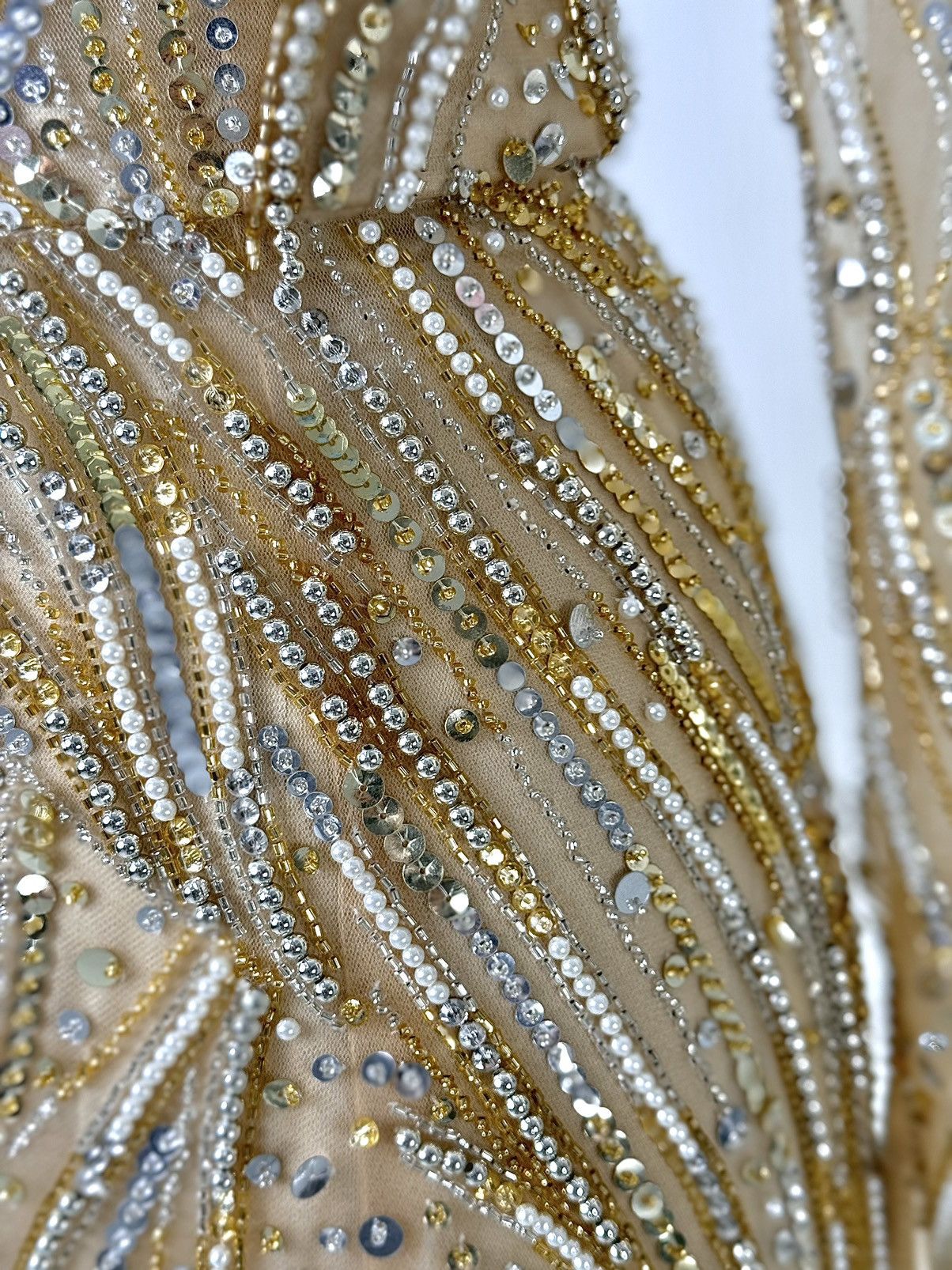 Other Brand New US 8 Anna Augusta Maxi Gold Evening Dress Size M / US 6-8 / IT 42-44 - 7 Thumbnail