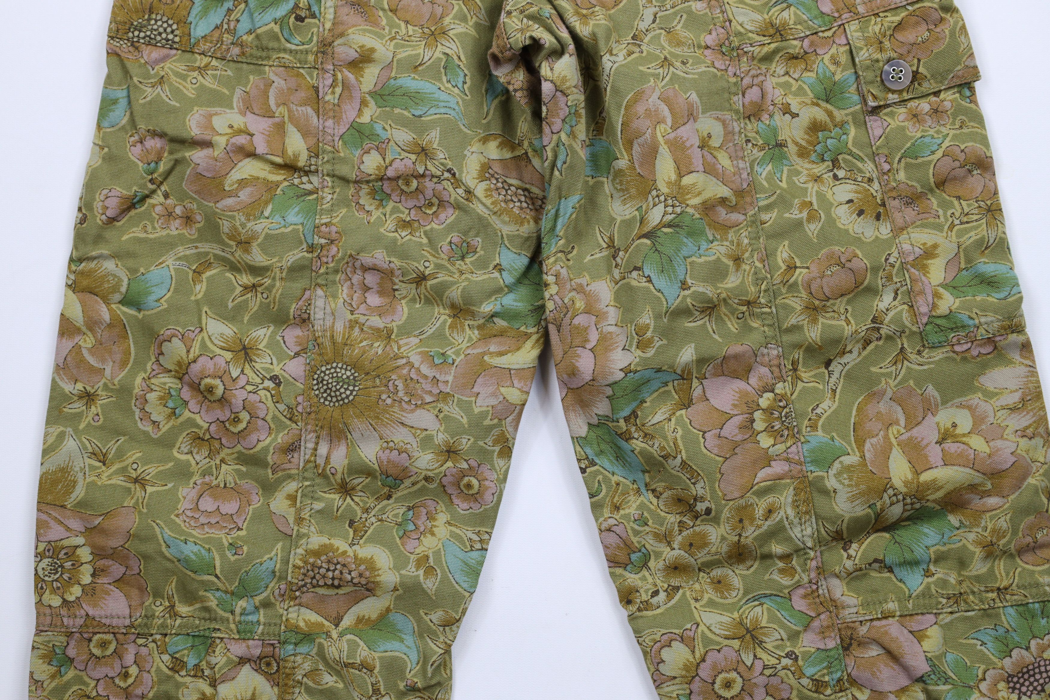 Anthropologie × Vintage Anthropologie All Over Print Cropped Balloon Cargo Pants Size 27" / US 4 / IT 40 - 10 Thumbnail