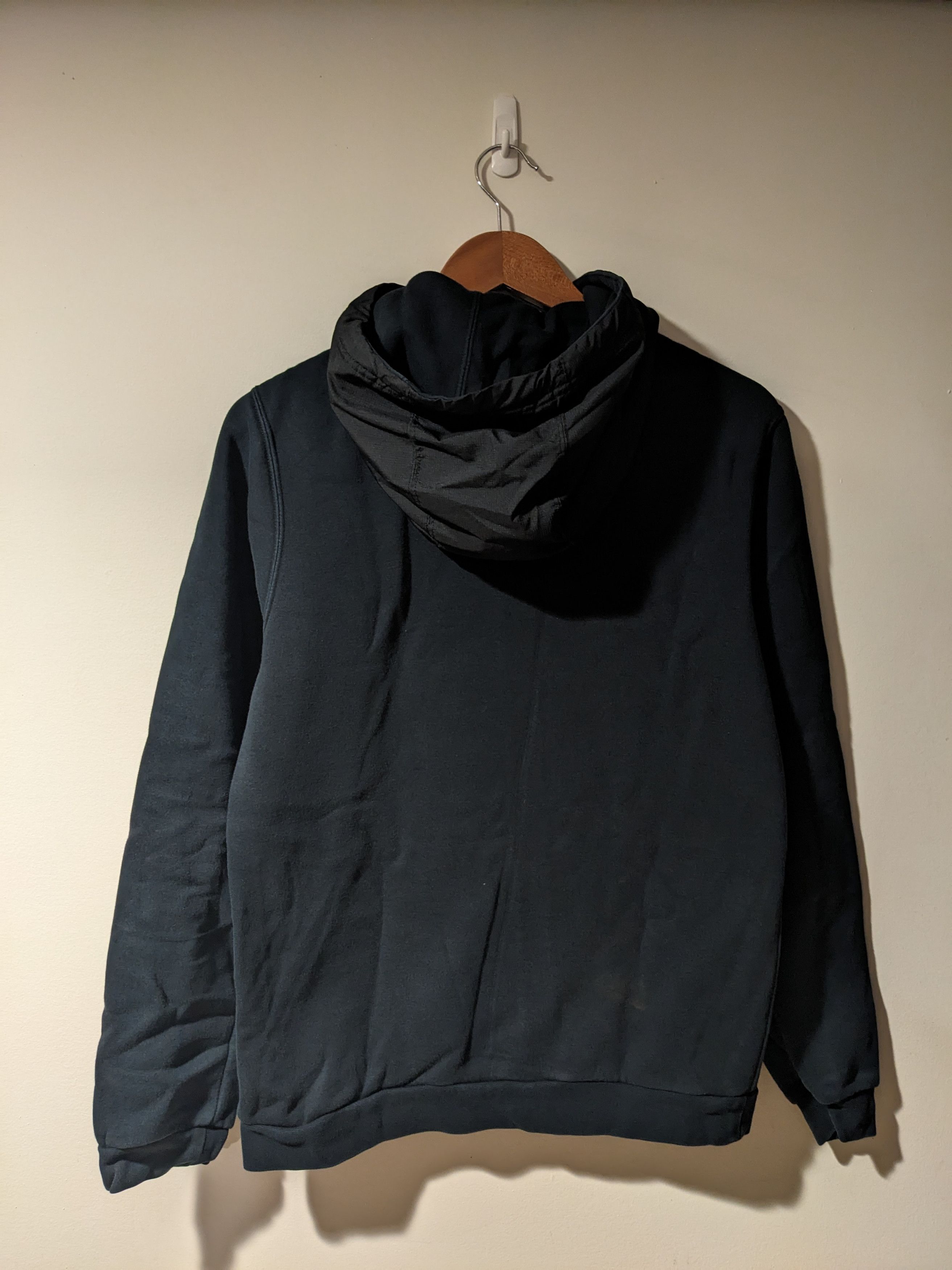Nike × Vintage Vintage 2010's Nike Big Swoosh Sleeve Small Full Zip Hoodie Size US S / EU 44-46 / 1 - 6 Thumbnail