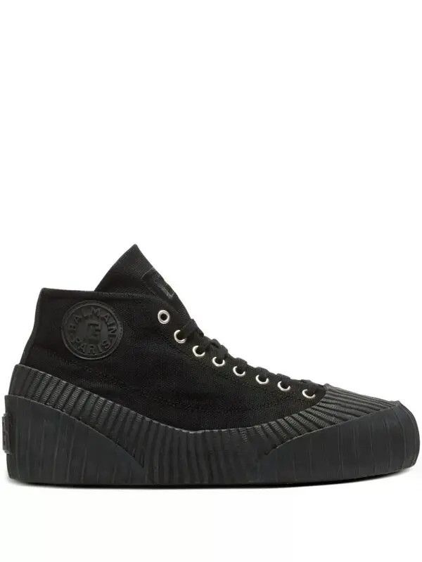 Balmain o1s1wg111225 Riff Low Top Sneakers in Black Size US 11 / EU 44 - 1 Thumbnail
