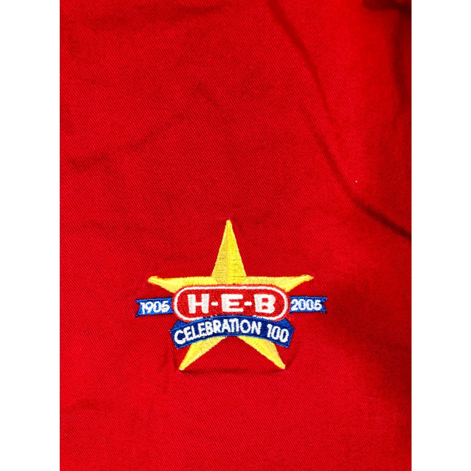 Logo 7 Graphic Sports HEB Grocery Uniform Chef Works Shirt Button Down Mens L Red Logo Size US L / EU 52-54 / 3 - 5 Thumbnail