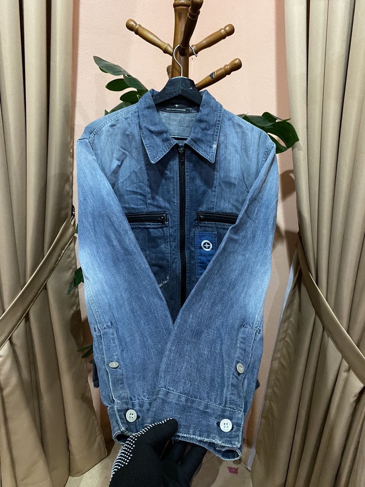 Massimo Osti × Stone Island Stone Island Denim Overshirt Jacket - Italian Made Utility Size US M / EU 48-50 / 2 - 8 Thumbnail