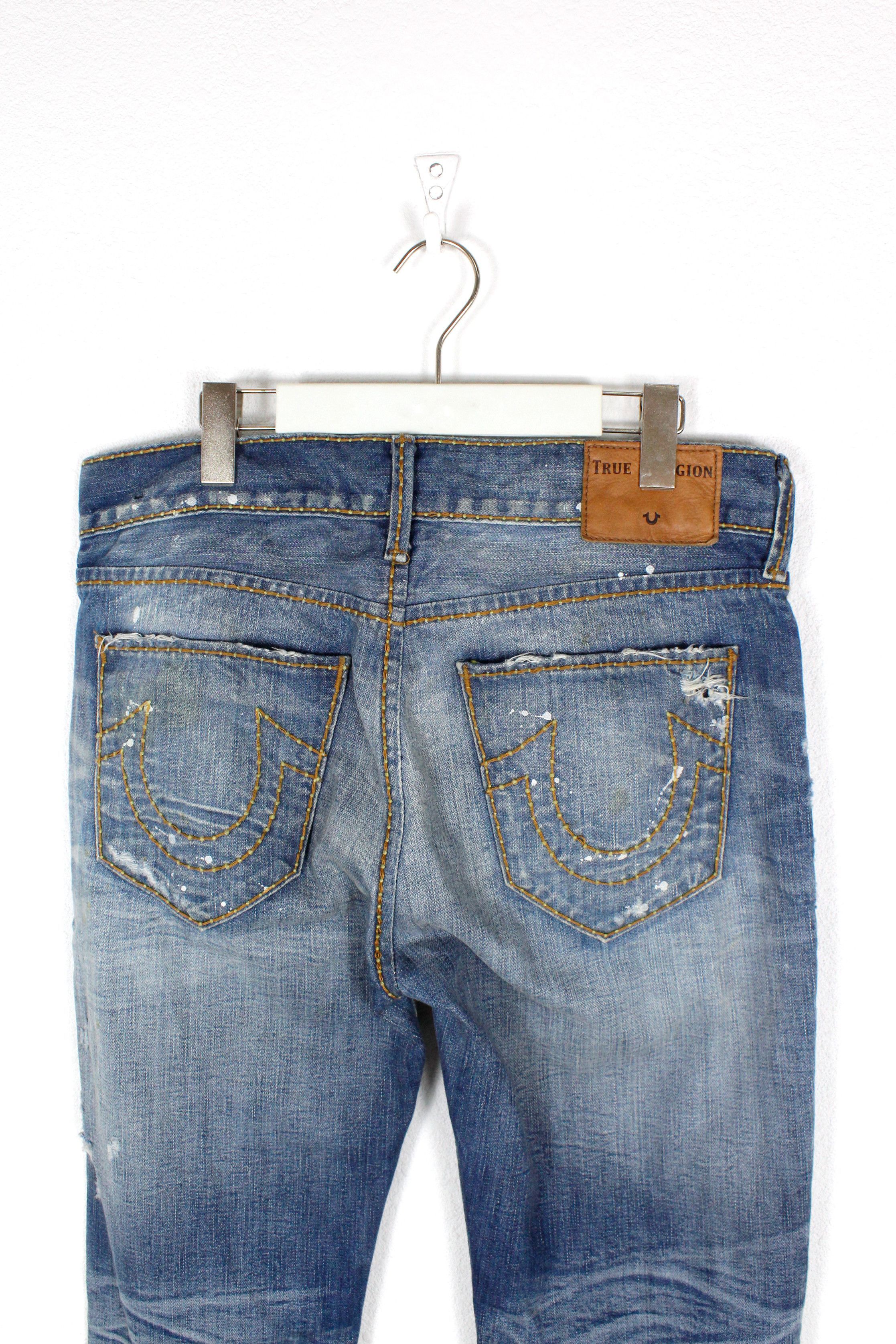 True Religion True Religion Y2K Hand Painted Distressed Pants Jeans 32 Size US 32 / EU 48 - 6 Thumbnail