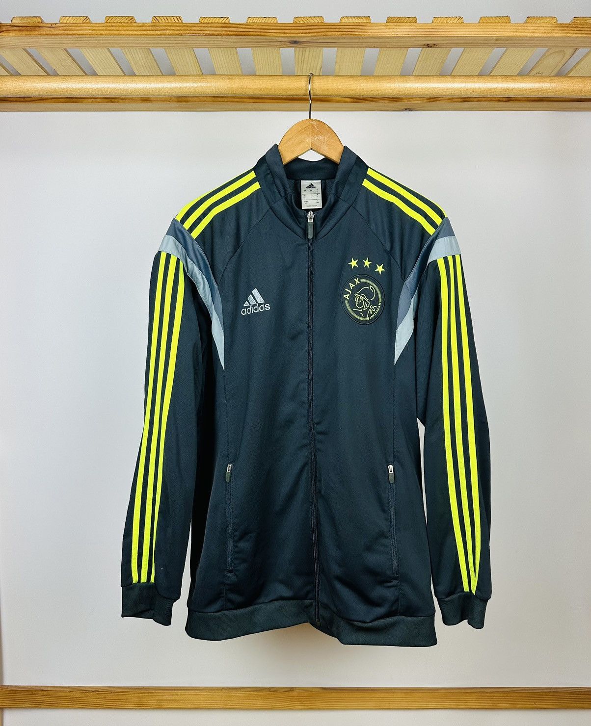 Adidas Adidas Vintage Soccer Jersey AJAX Zip Track Top Size US L / EU 52-54 / 3 - 1 Thumbnail
