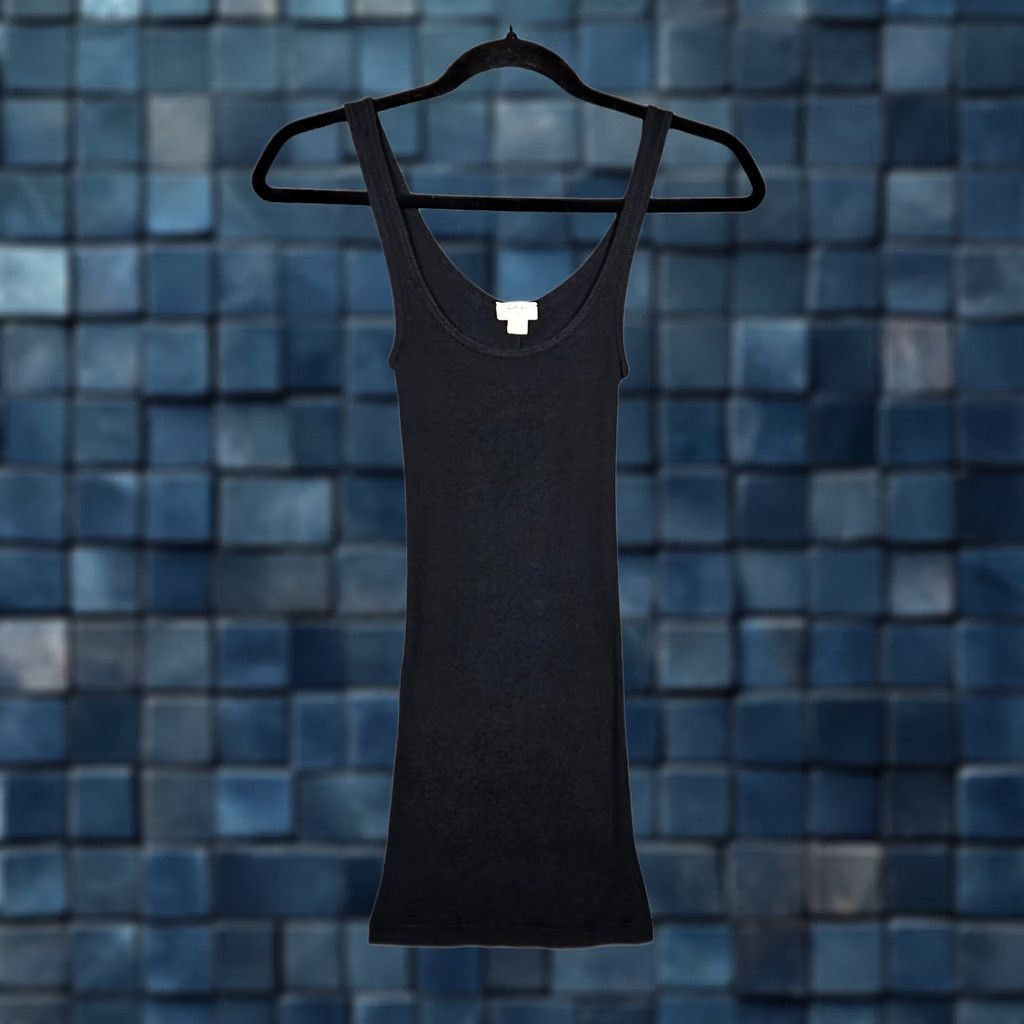 Vintage Wilfred Free Women’s Tank Top XXS Black Sleeveless Scoop Neck Cotton Modal Shirt) Size XXS / US 00 / IT 34 - 1 Thumbnail