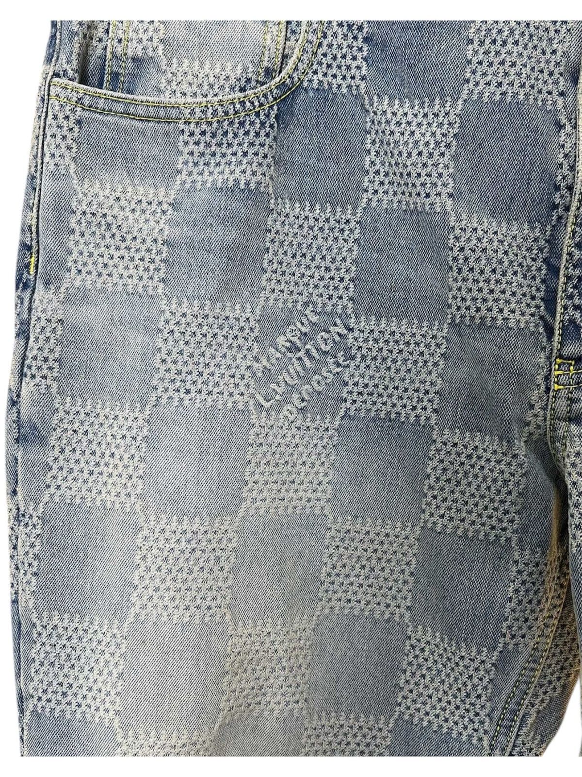 Louis Vuitton Louis Vuitton 36 Damier Flared Washed Denim Jenas Size US 36 / EU 52 - 3 Thumbnail