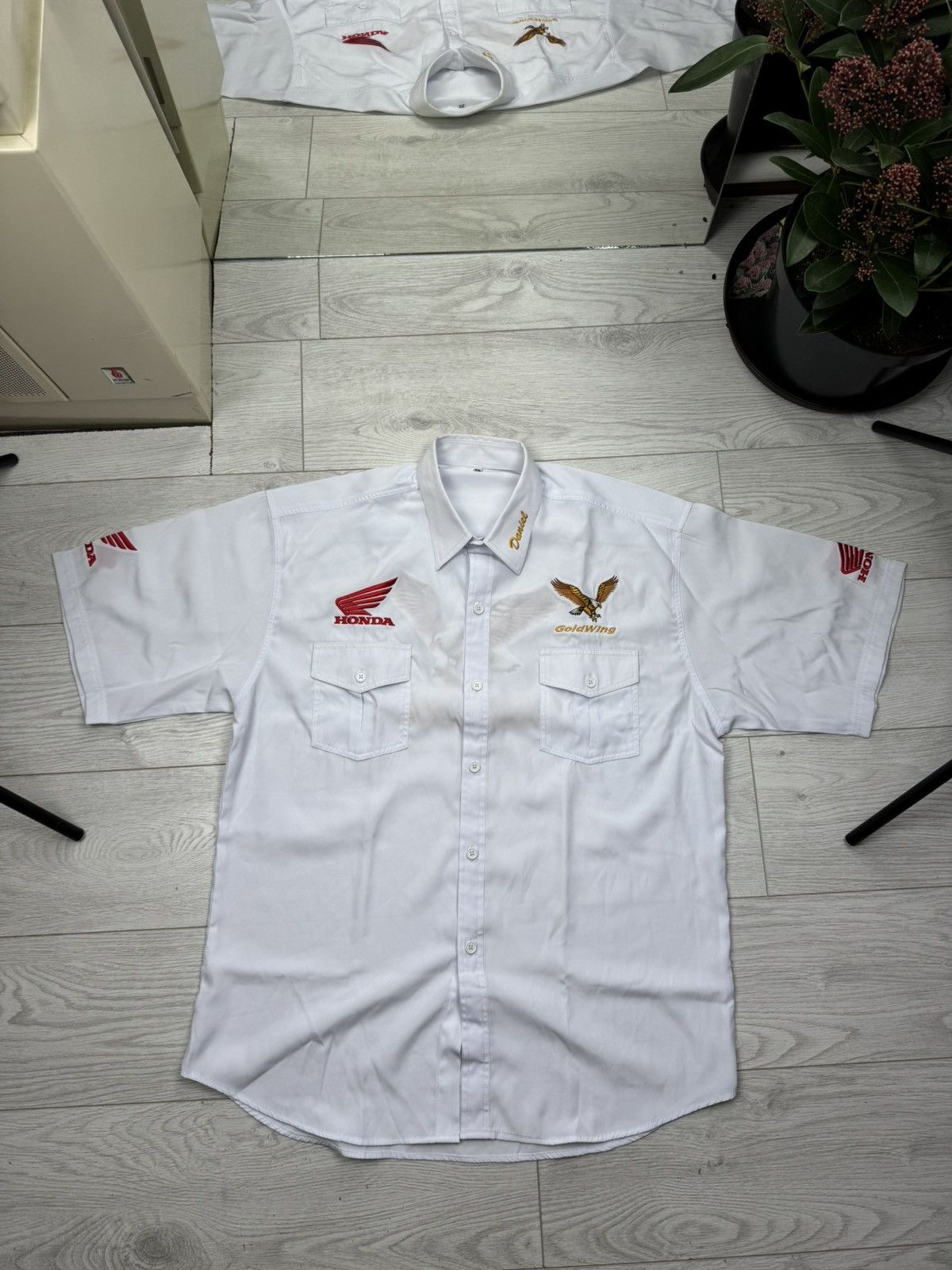 Honda × Vintage Vintage Honda Racing Woody Woodpecker Gold Wing Shirt Size US XXL / EU 58 / 5 - 1 Thumbnail