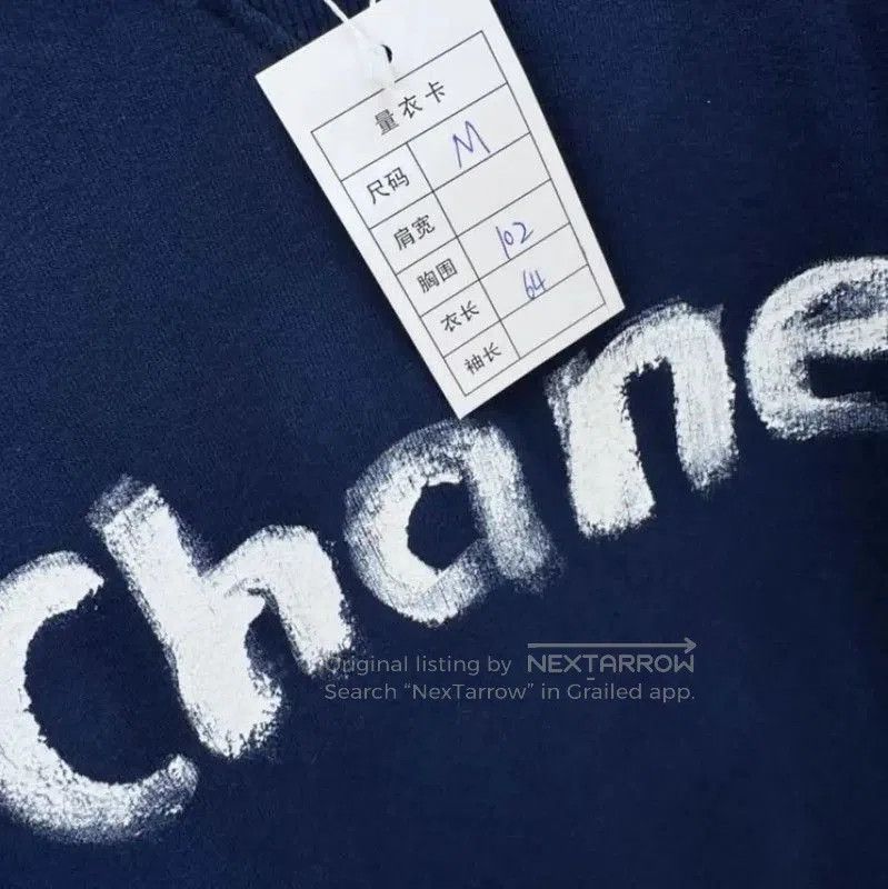 Chanel Chanel Blue Cotton Long Sleeve Sweatshirt . Size M / US 6-8 / IT 42-44 - 3 Thumbnail