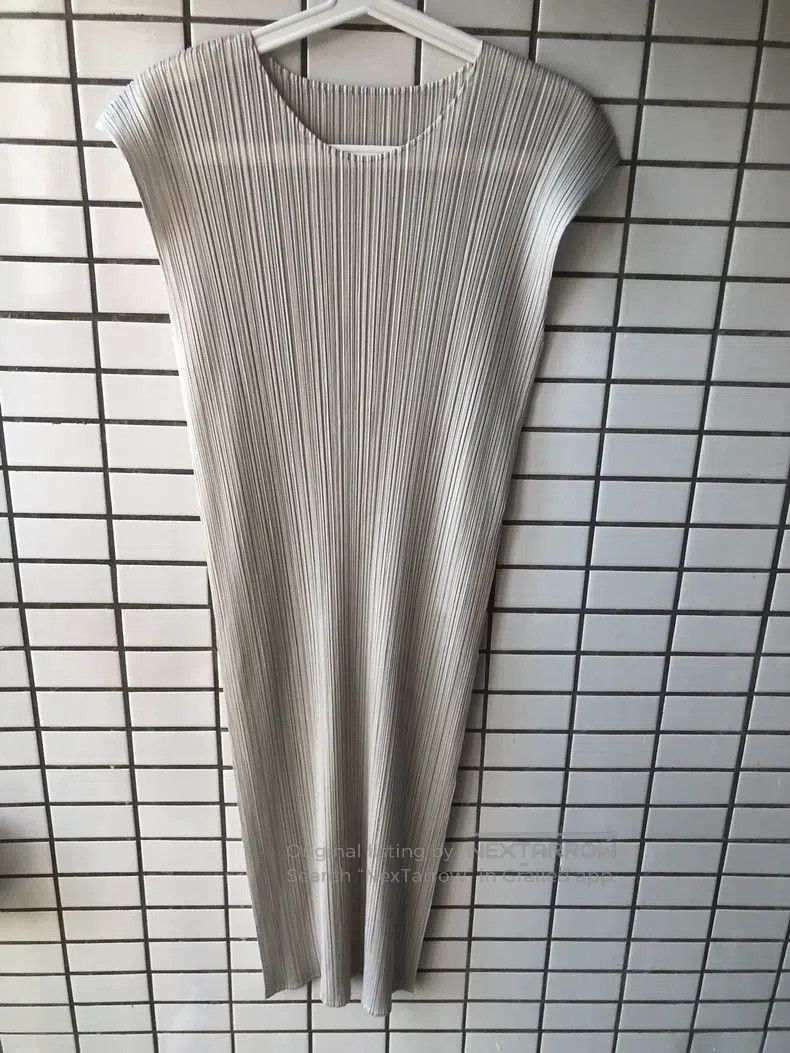 Issey Miyake Issey Miyake Gray Dress Size XXL / US 16-18 / IT 52-54 - 2 Thumbnail