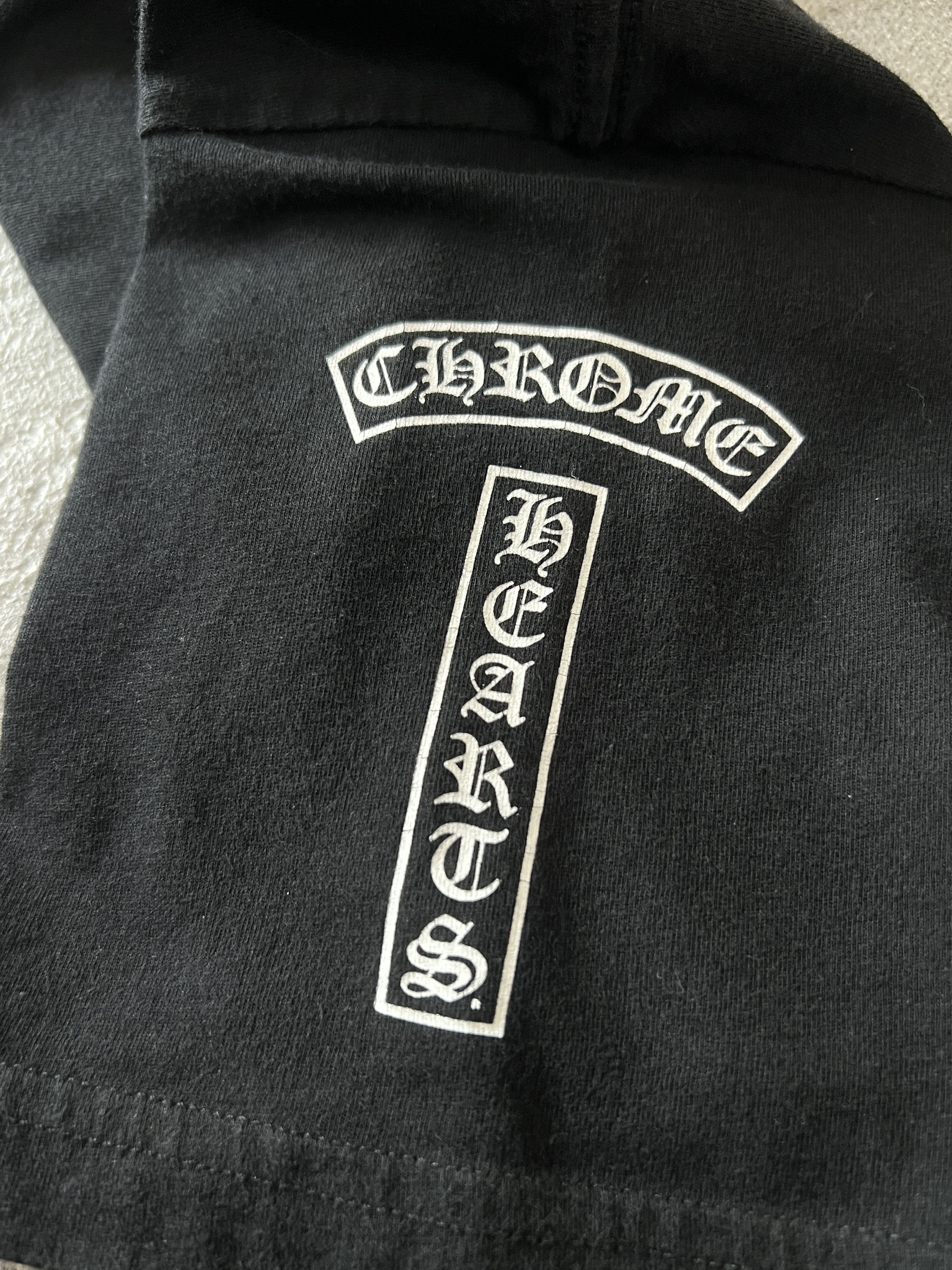 Chrome Hearts Chrome Hearts Pocket Tee Fuck You Script Back Black M Size US M / EU 48-50 / 2 - 5 Thumbnail