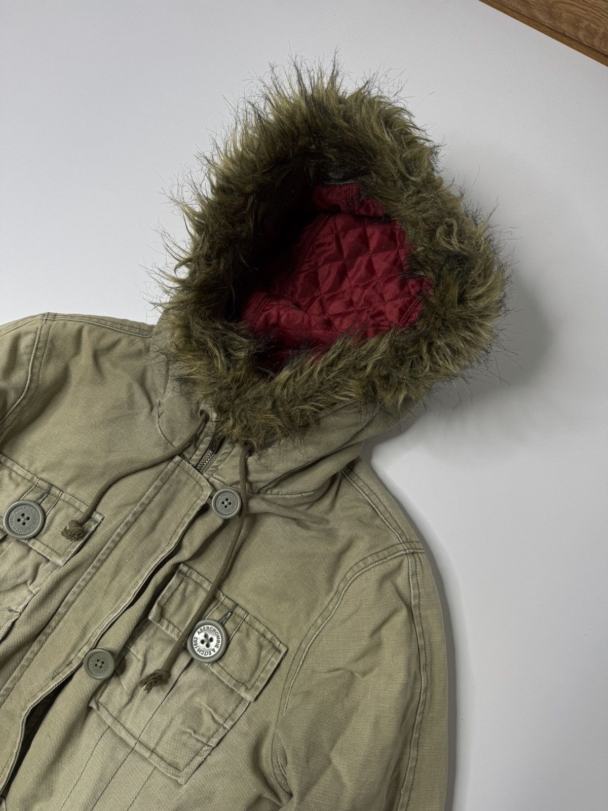 Vintage Vintage A&F Abercrombie & Fitch babydoll parka jacket y2k Size M / US 6-8 / IT 42-44 - 2 Thumbnail