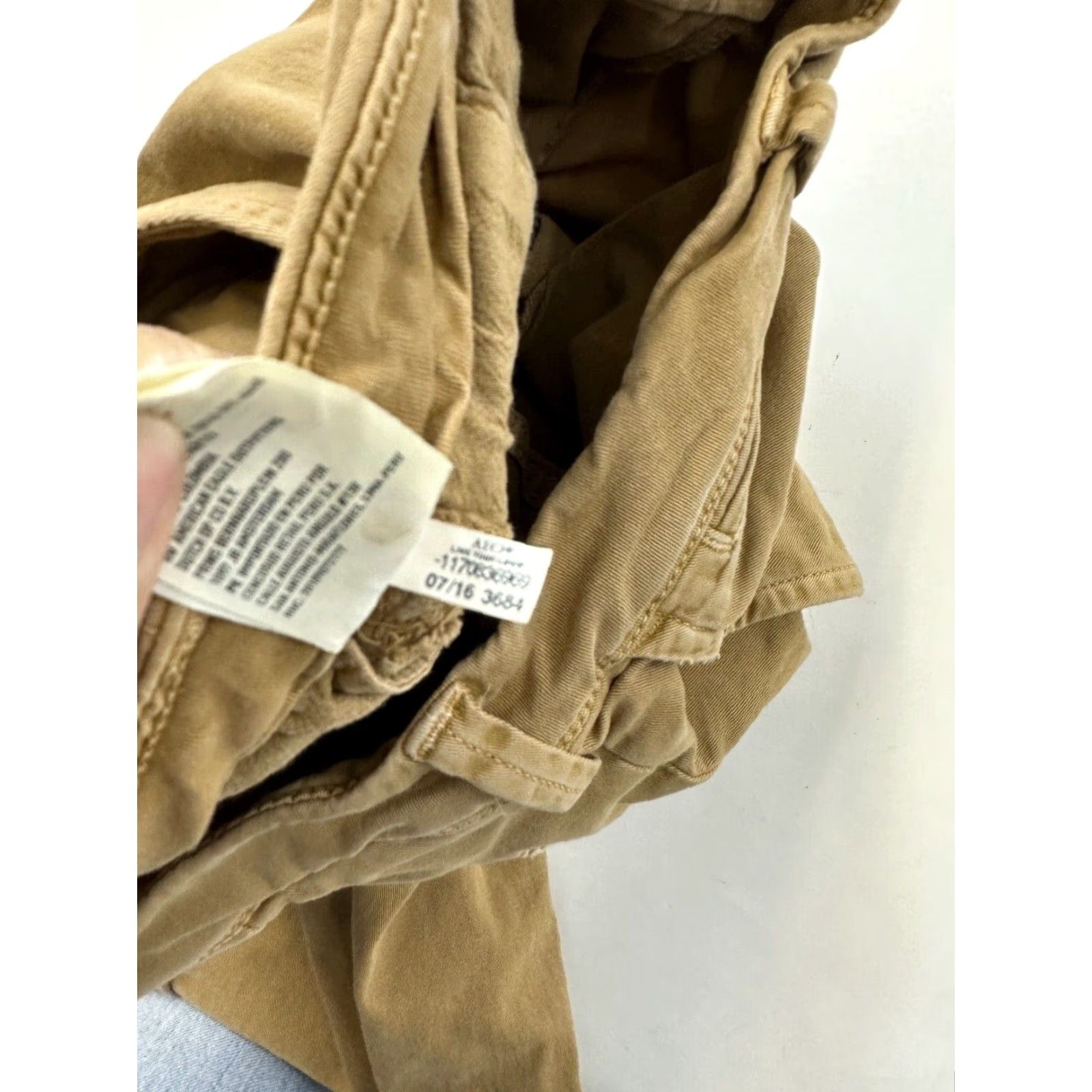 American Eagle Outfitters American Eagle Pants 28x30 Khaki Extreme Flex Slim Chino Mens Size US 28 / EU 44 - 6 Thumbnail