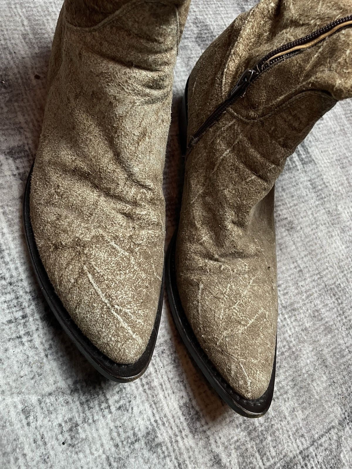 Gianni Barbato Gianni Barbato Scarred Side Zip Boots Size US 11 / EU 44 - 2 Thumbnail