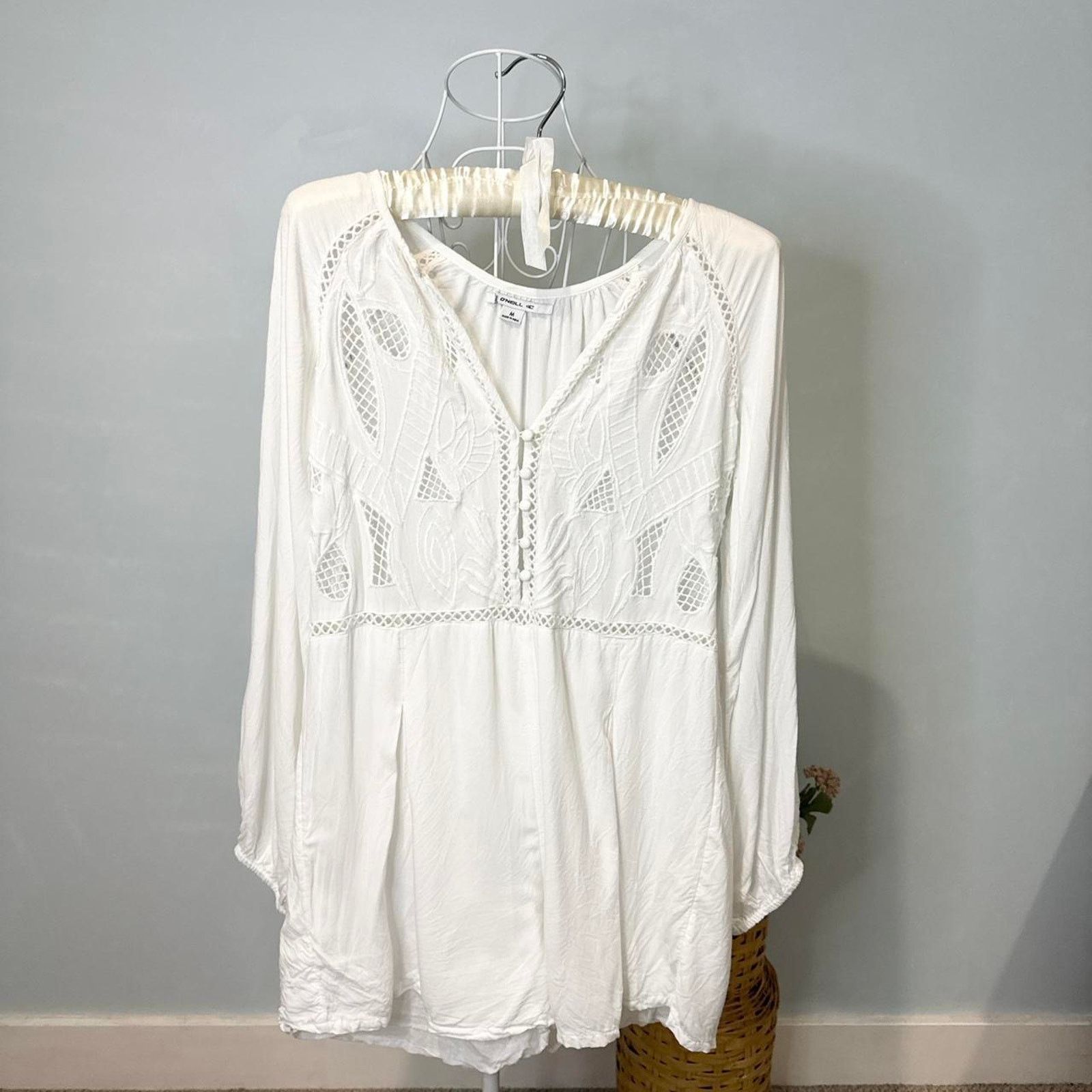 O'Neill Stunning vintage y2k white milkmaid romper Size 32" / US 10 / IT 46 - 2 Thumbnail