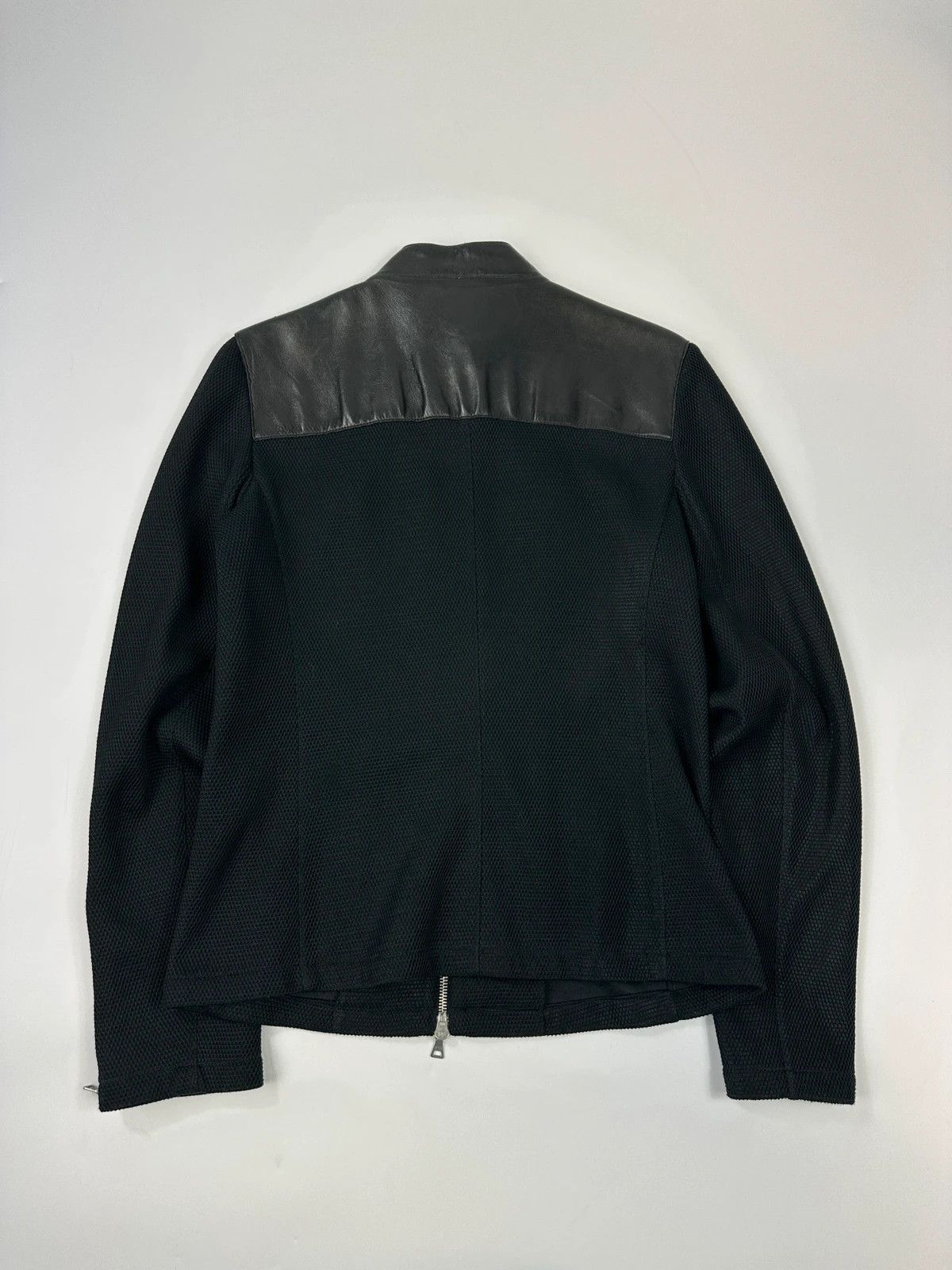 Prada Prada Milano FW1999 Black Mesh & Leather Jacket Size M / US 6-8 / IT 42-44 - 6 Thumbnail