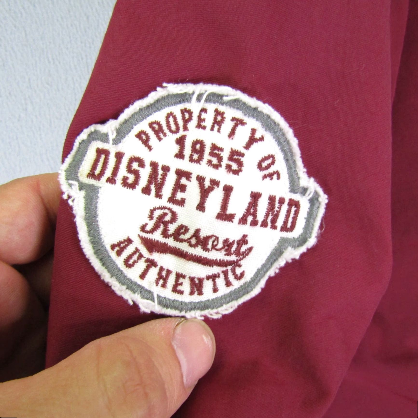 Disney Disney Windbreaker Jacket Mens Large Red Full Zip Outdoor Coat Size US L / EU 52-54 / 3 - 4 Thumbnail