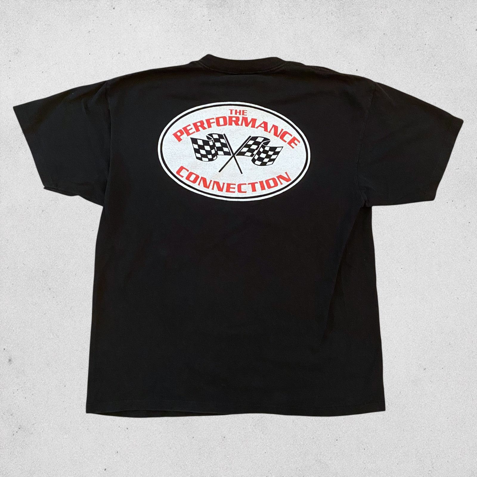 Vintage Vintage Performance Connection Checkered Flag Racing T Shirt Size US XL / EU 56 / 4 - 1 Thumbnail