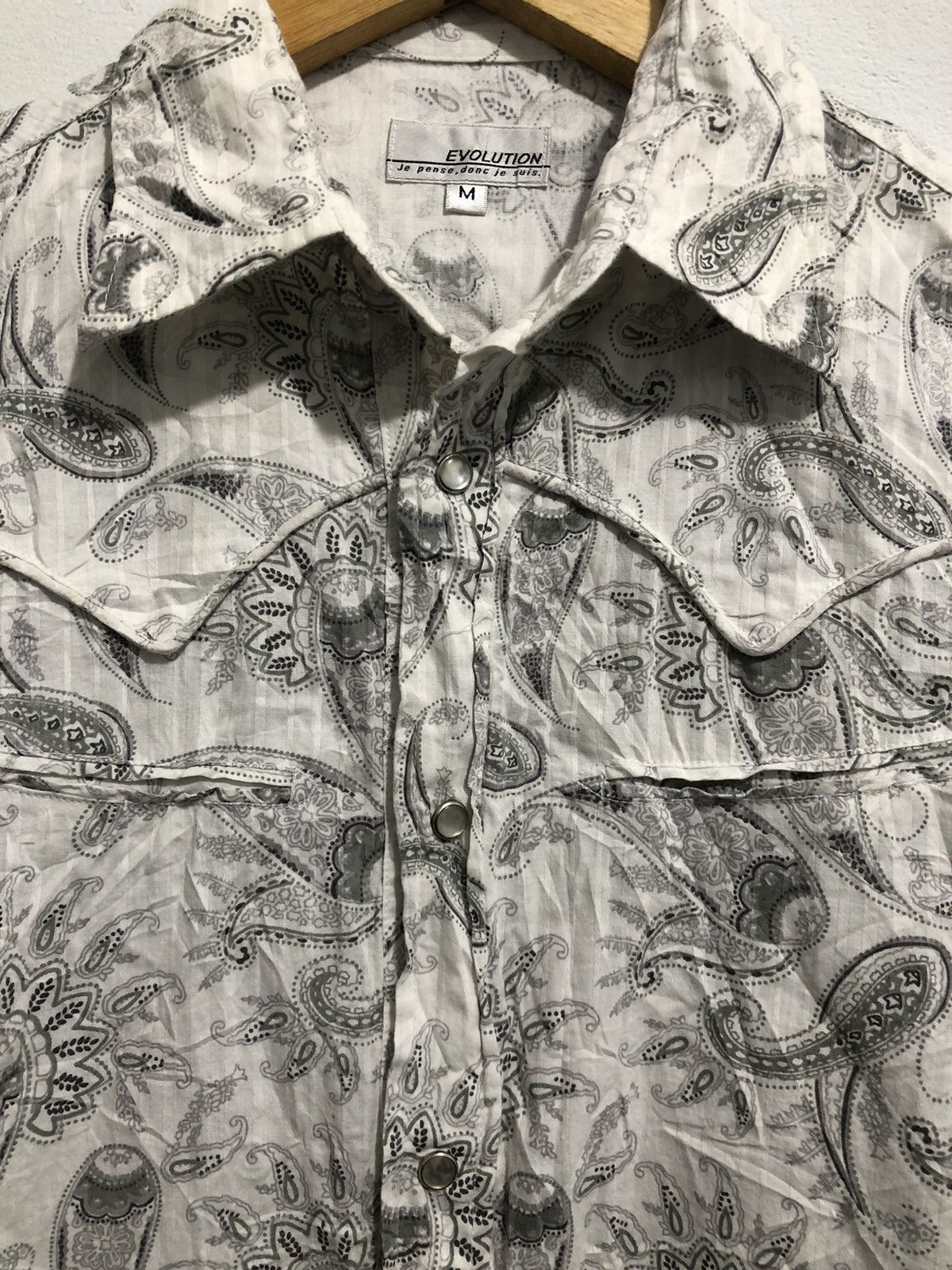 Yohji Yamamoto Japanese Bandana Western Shirt Kapital Style Size US M / EU 48-50 / 2 - 4 Thumbnail