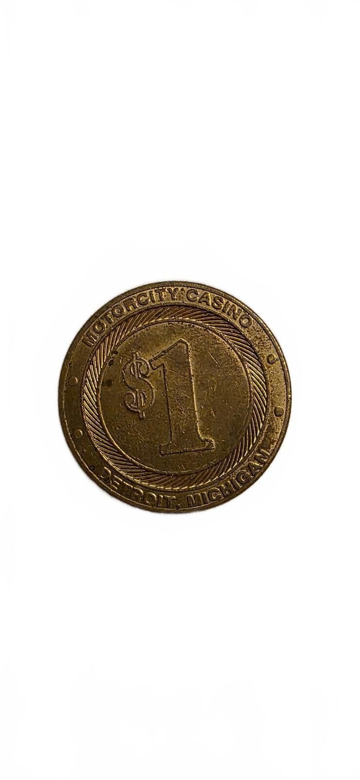 Other Motors City Casino $1 Gaming Token Size ONE SIZE - 1 Thumbnail