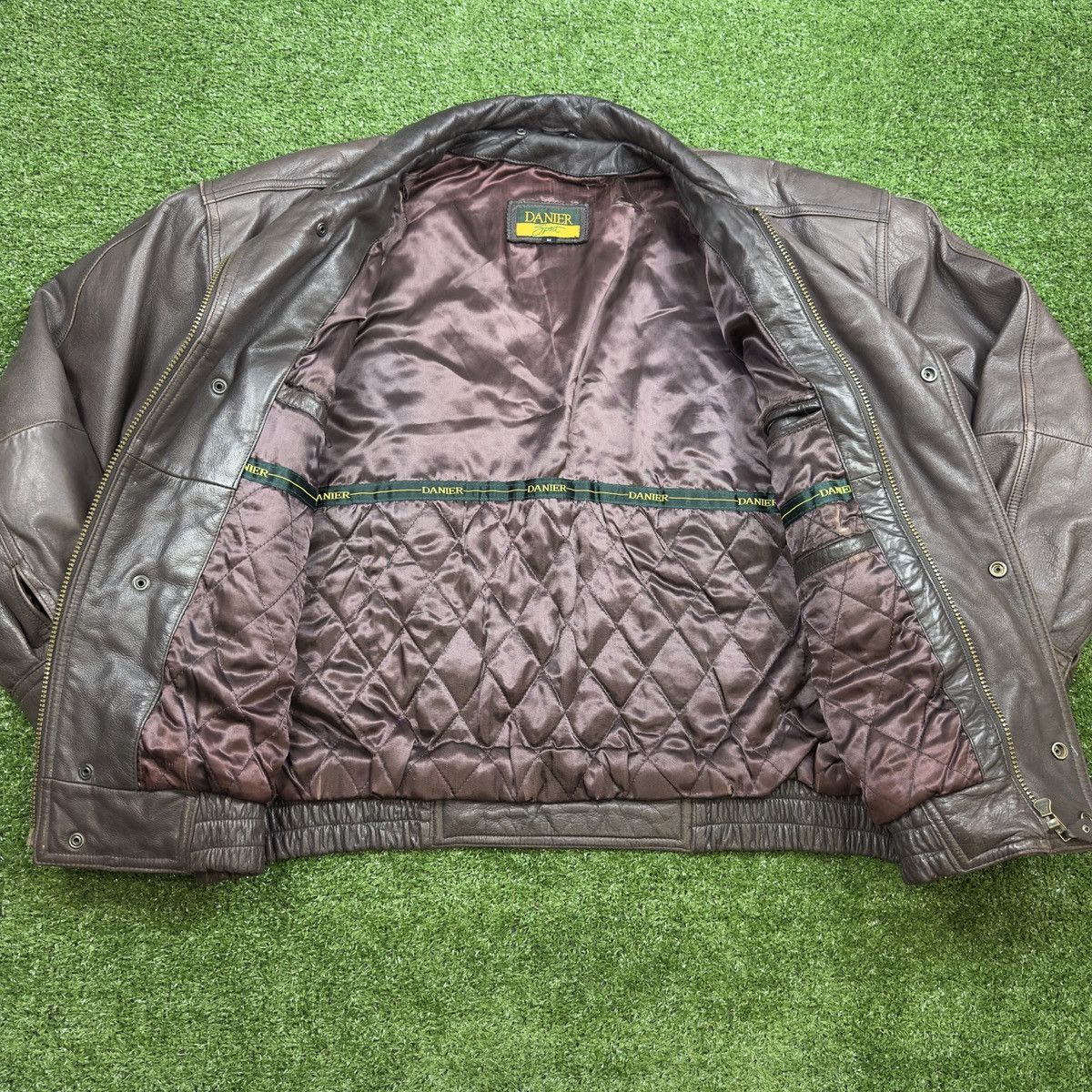 Danier Vintage Y2K Danier Sport Leather Biker Racer Motorcycle Size US M / EU 48-50 / 2 - 2 Thumbnail