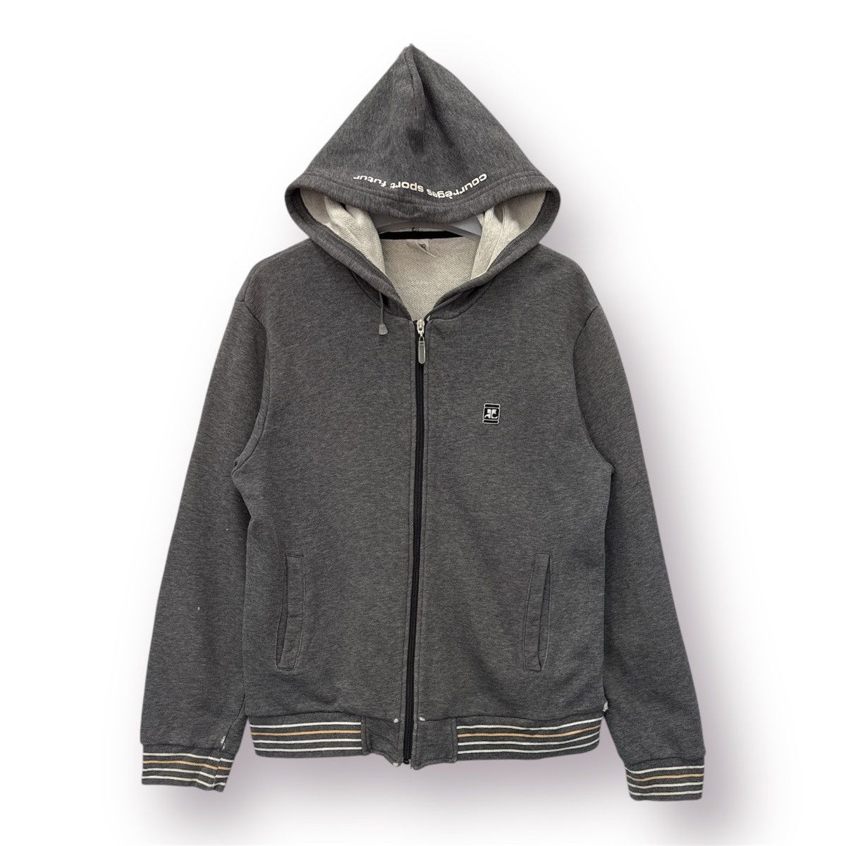 🔥 Courréges Sport Futur italian Hoodie Zipper Sweat