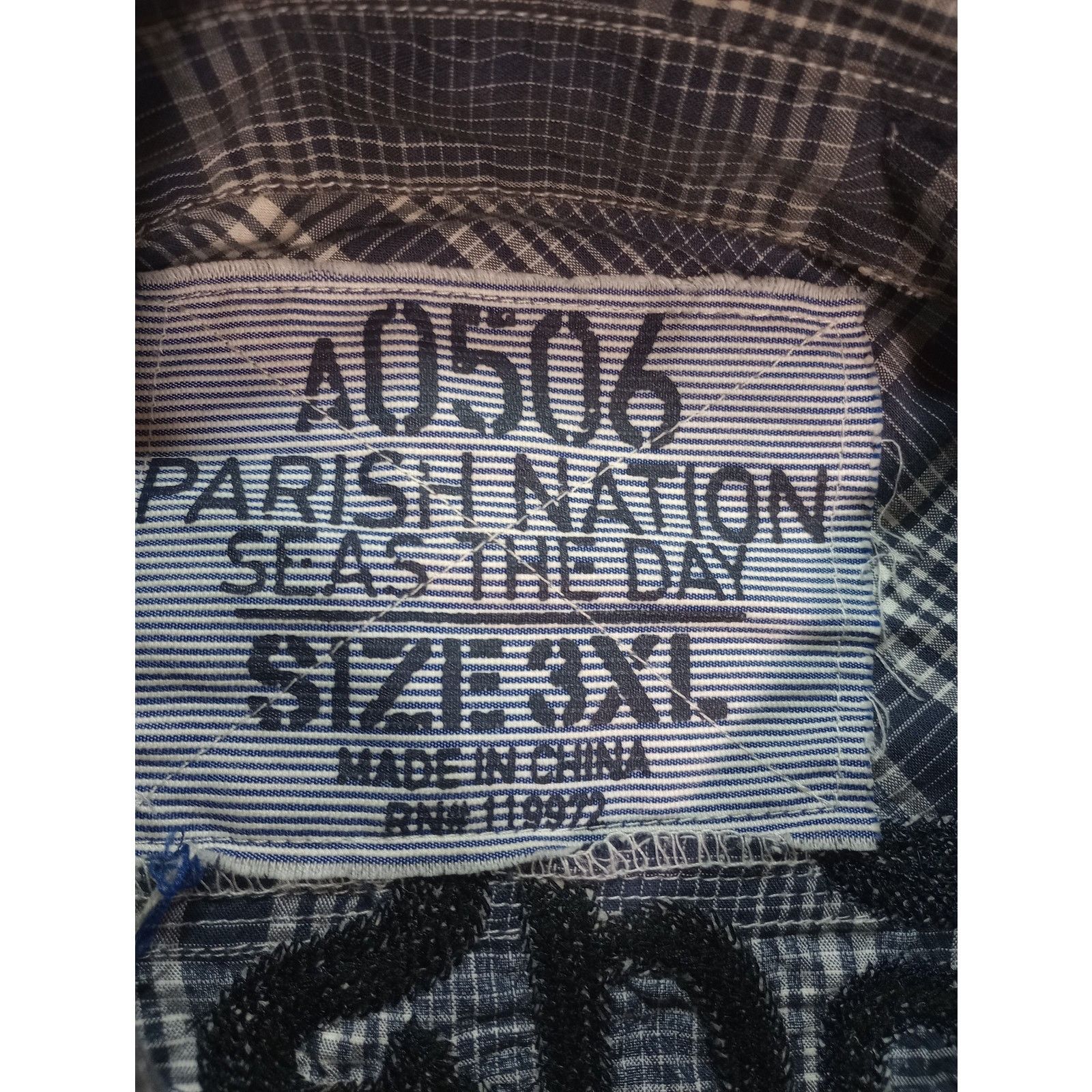Parish Nation Parish Nation Shirt Mens 3XL Blue Plaid Seas The Day Size US XXL / EU 58 / 5 - 8 Thumbnail