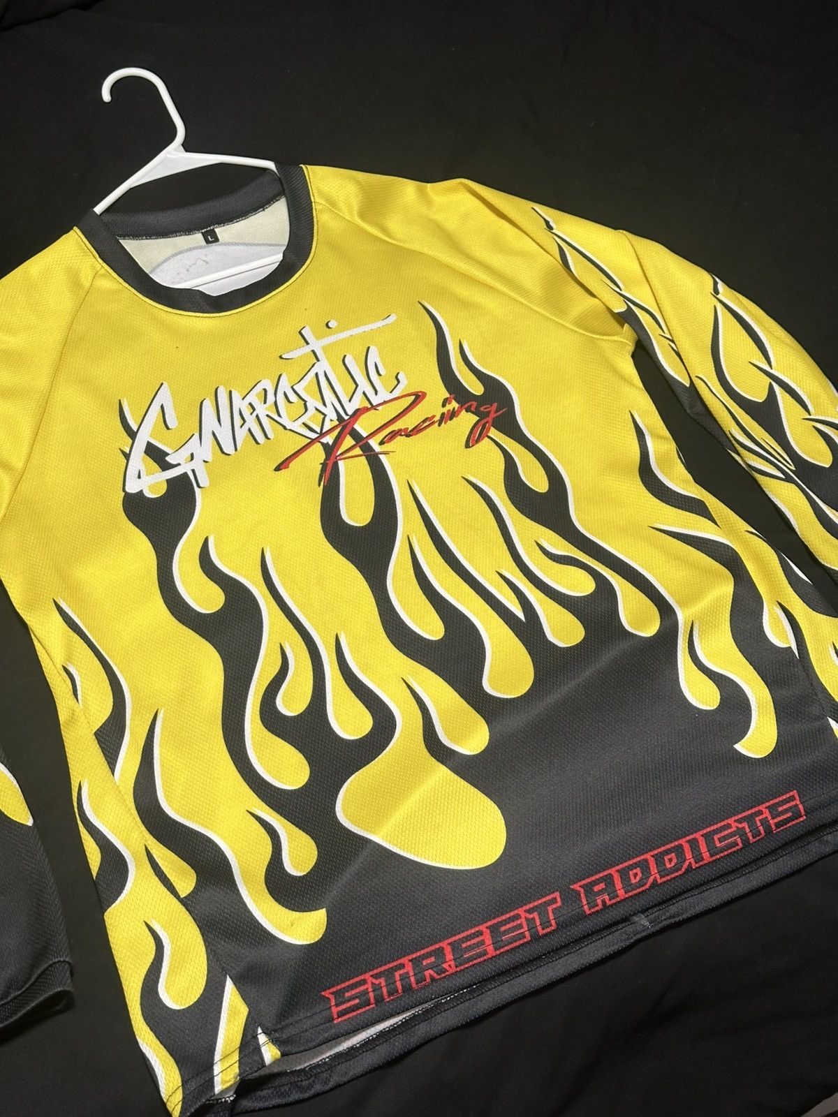 Gnarcotic Gnarcotic Yellow x Black Flames dirtbike jersey Size US L / EU 52-54 / 3 - 2 Thumbnail
